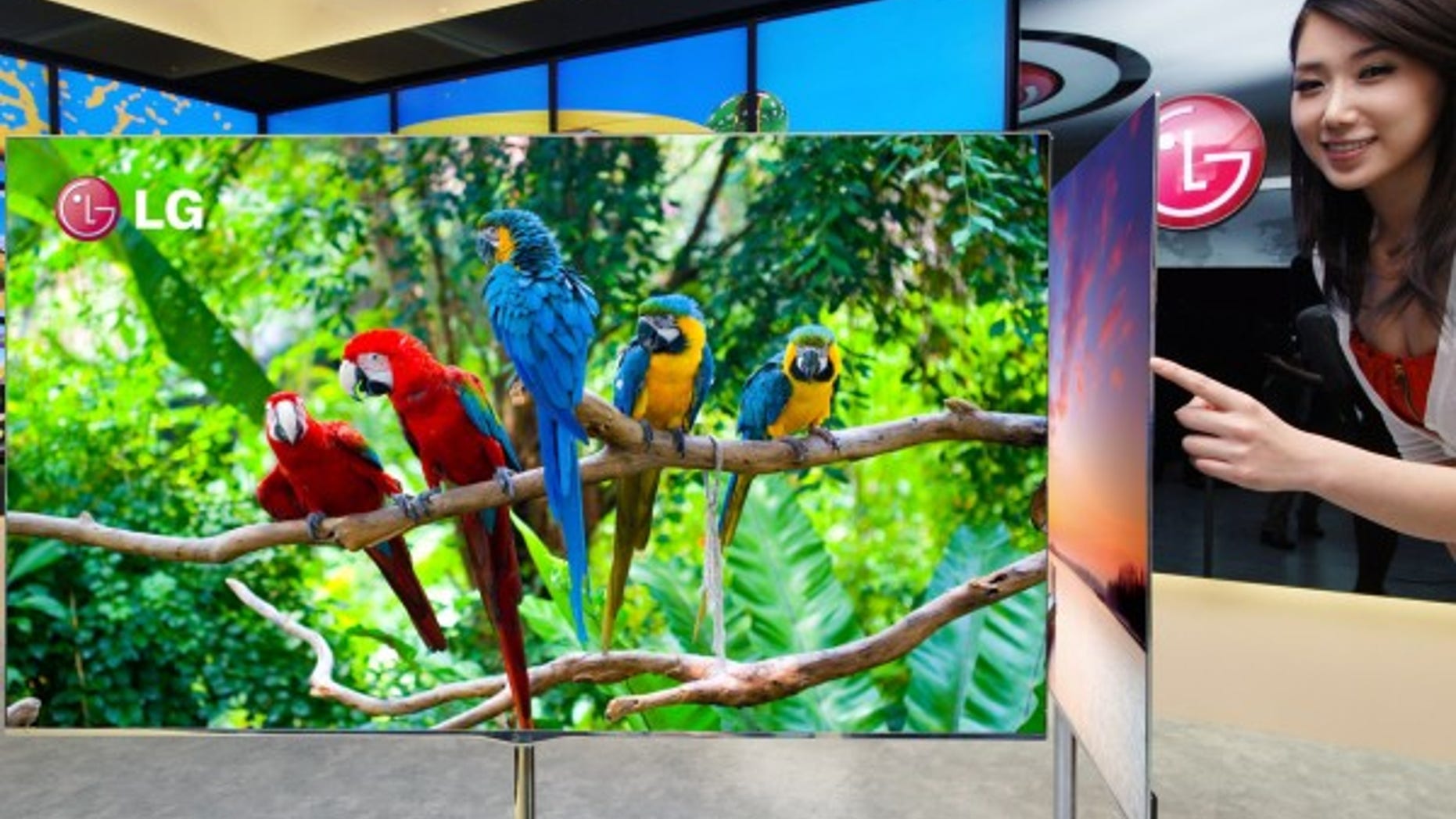 LG Electronics says it's planning to sell a 55-inch set based on organic light-emitting diodes, or OLEDs, and only 4 millimeters thick.