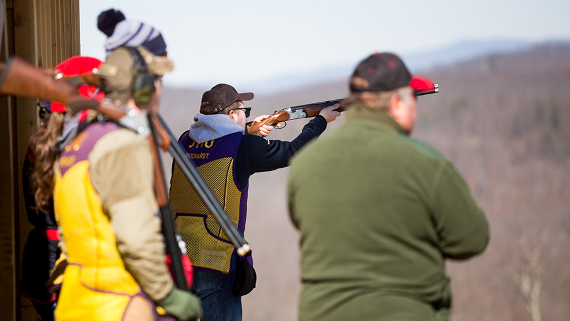 The Liberty University shooting team holds their first competition vs. James Madison University on at the new Liberty Mountain Gun Club on February 3, 2018.