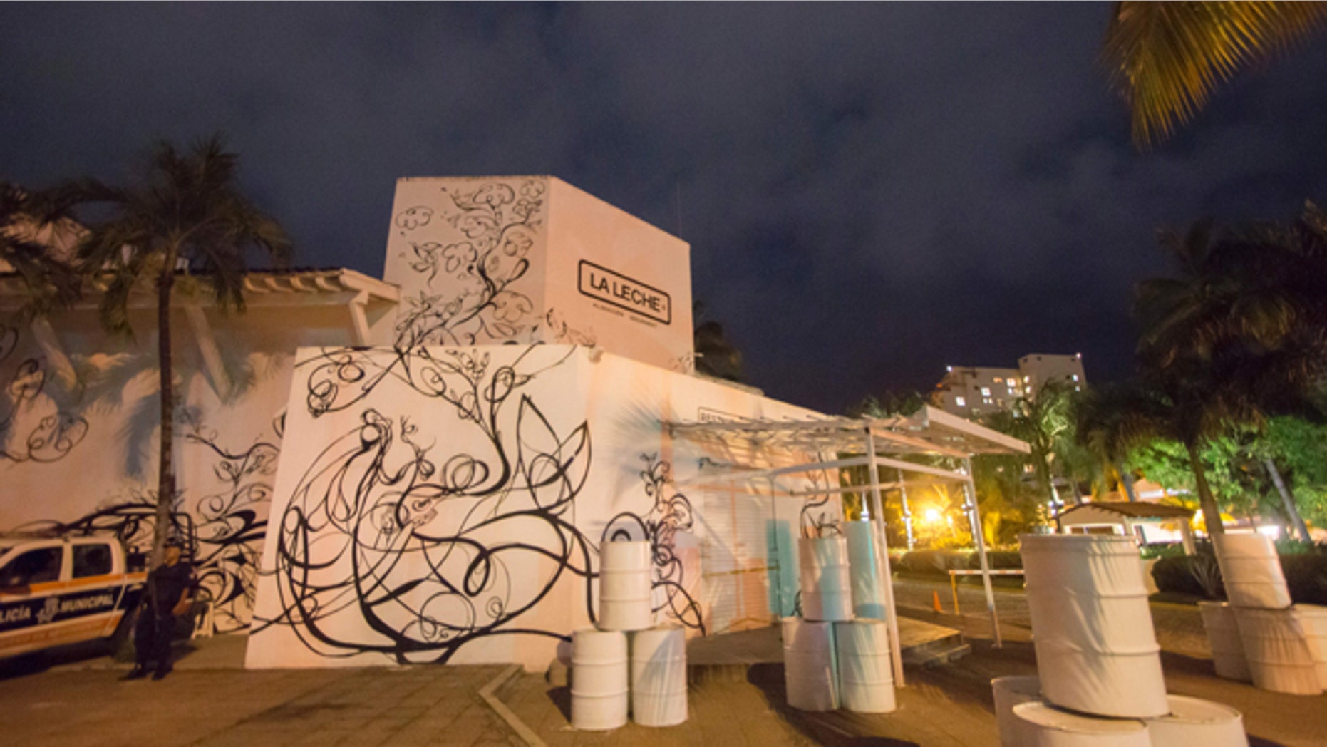 The restaurant "La Leche" (the milk) is seen on August 16, 2016 in Puerto Vallarta, in the western Mexican state of Jalisco, where a Jesus Alfredo Guzman Salazar, son of drug lord Joaquin "El Chapo" Guzman, was among a group kidnapped, authorities confirmed Tuesday. Seven gunmen in pickup trucks swooped on the upscale bar and restaurant around dawn and abducted several victims. Investigators said it was likely part of a settling of scores between rival drug cartels. / AFP / HECTOR GUERRERO (Photo credit should read HECTOR GUERRERO/AFP/Getty Images)