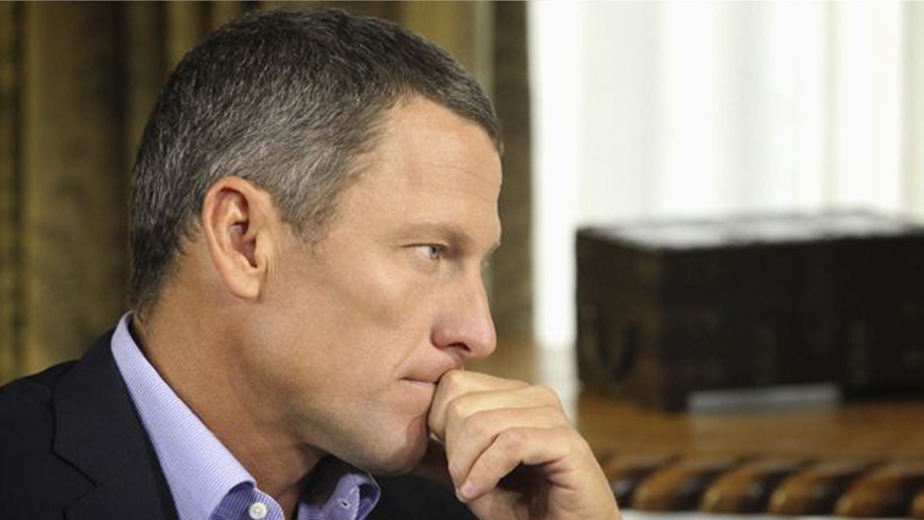 Jan. 14, 2013: Lance Armstrong listens as he is interviewed by talk show host Oprah Winfrey during taping for the show.