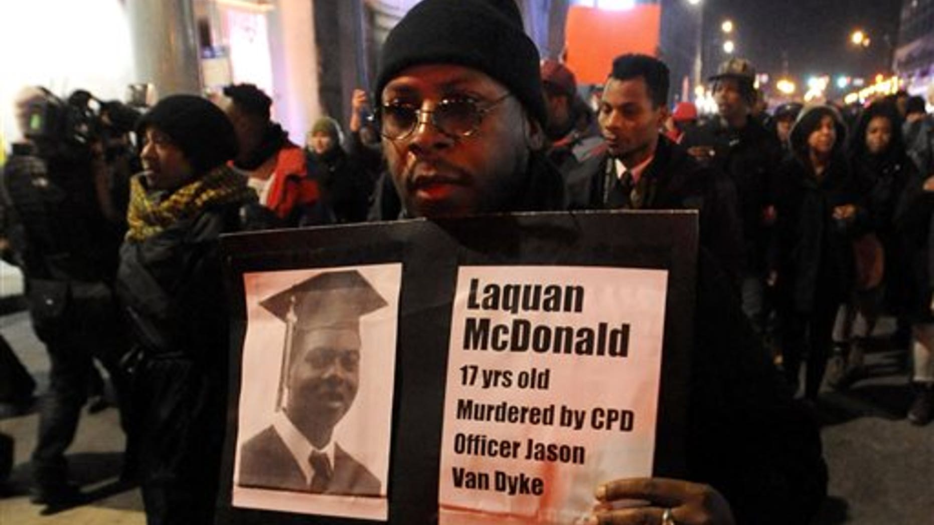 The death of Laquan McDonald triggered protests in Chicago.