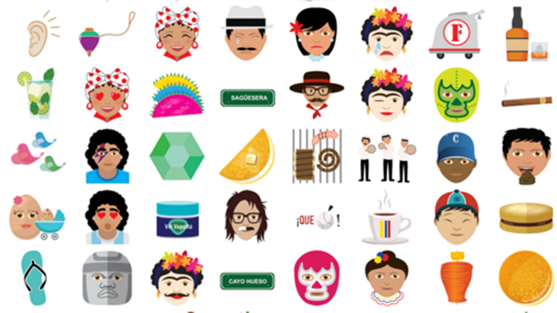 Latino emoji. (Source: Screen shot from http://latinoemojiapp.com/)