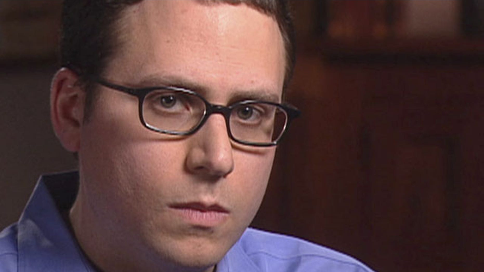 FILE - This May 7, 2003 file video frame grab released by CBS' "60 Minutes" shows Stephen Glass, former writer for The New Republic in New York. (AP Photo)