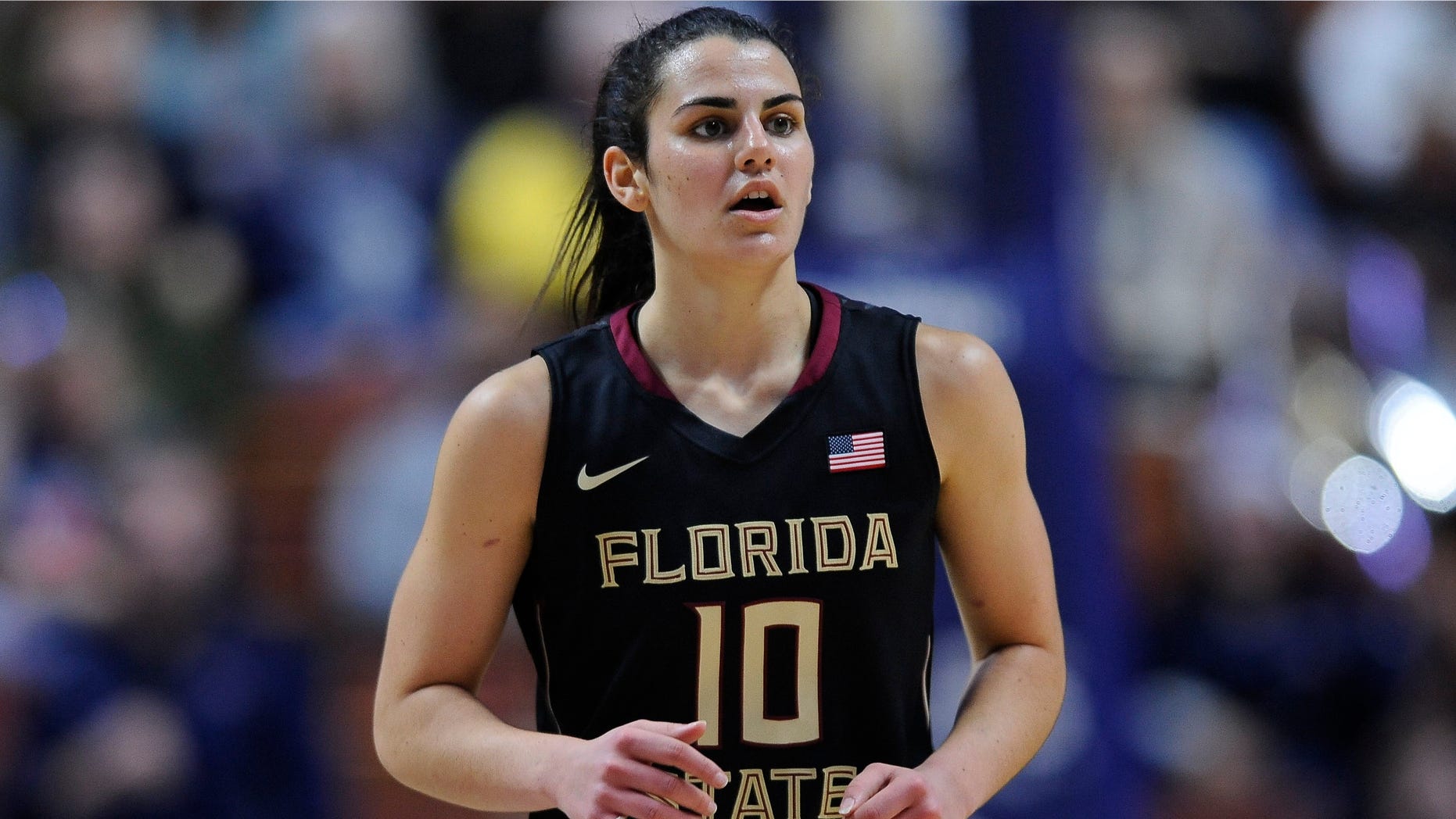 December 11, 2015: Florida State Seminoles Guard Leticia Romero (10) during the game as the Uconn Huskies take on the Florida State Seminoles at the Mohegan Sun Arena in Uncasville, Connecticut. (Photo by Williams Paul/Icon Sportswire) (Photo by Williams Paul/Icon Sportswire/Corbis via Getty Images)