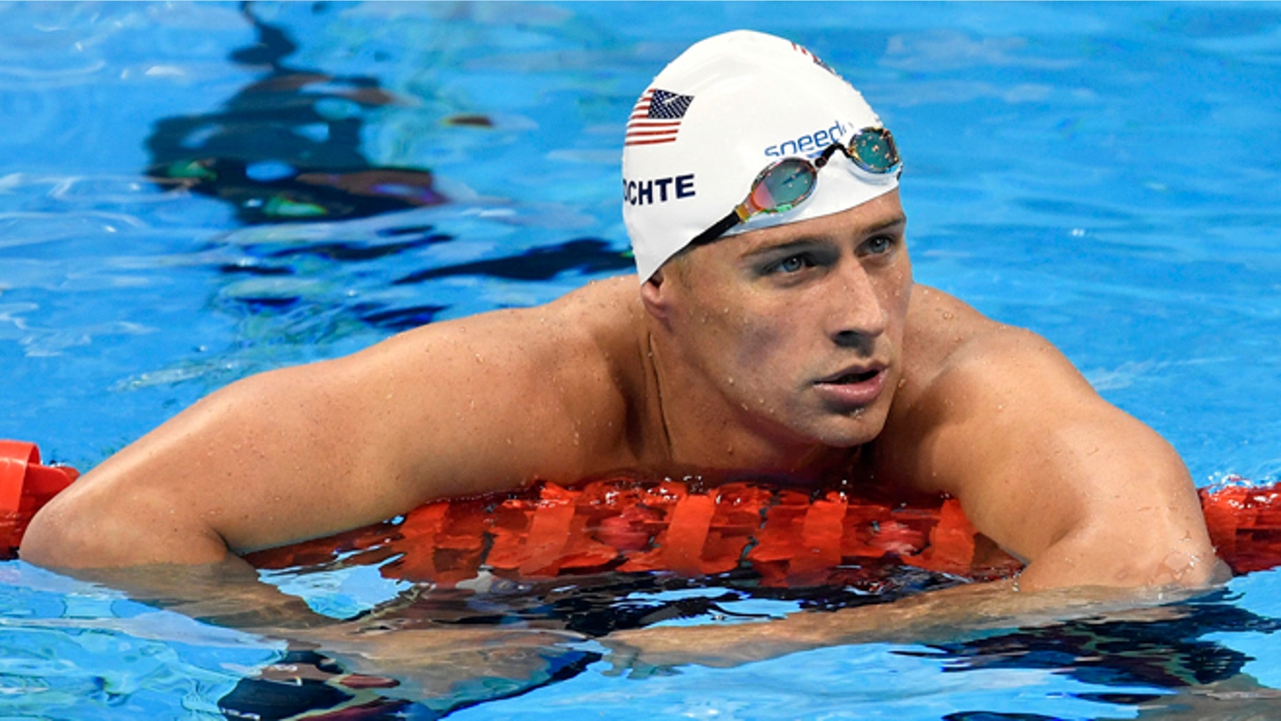 Ryan Lochte on Aug. 9, 2016 during the swimming competitions at the 2016 Summer Olympics in Rio de Janeiro, Brazil.