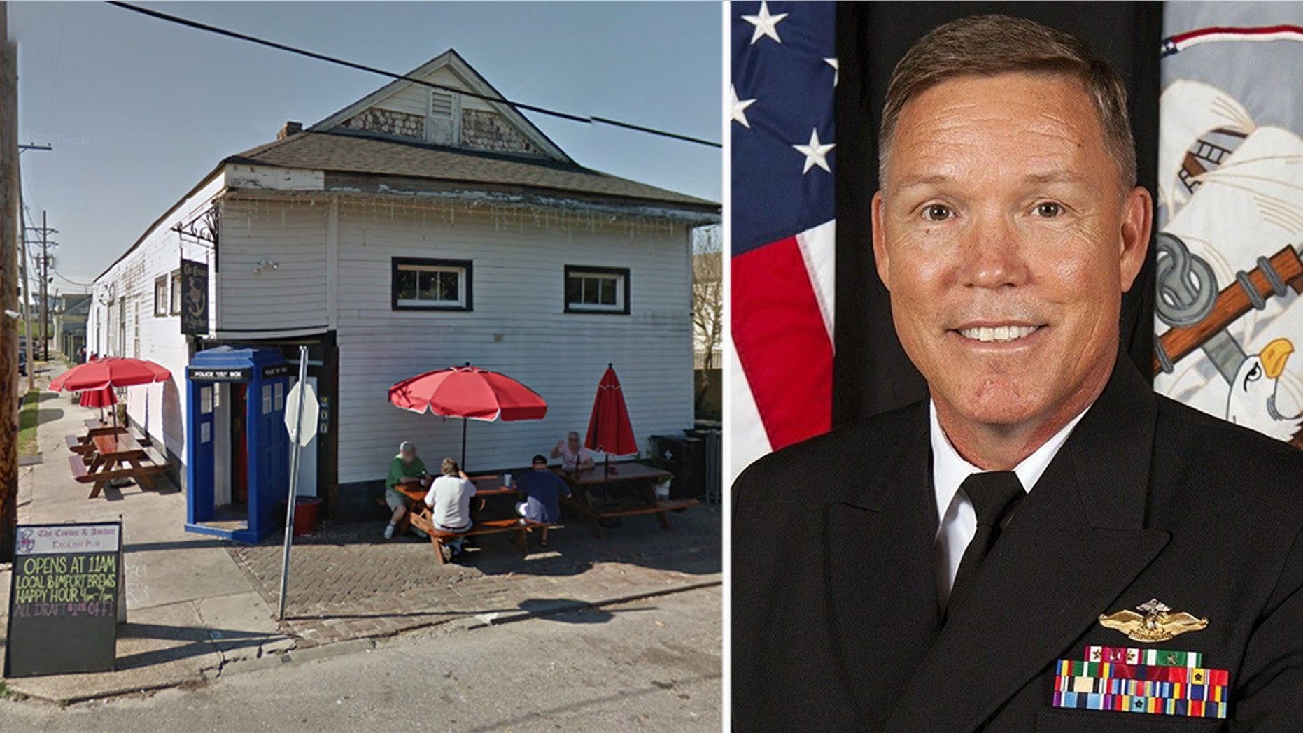 Capt. Loften Thornton was dismissed for 'loss of trust and confidence,' a Marine Forces Reserve spokesman said, after the incident at the Crown & Anchor English Pub.