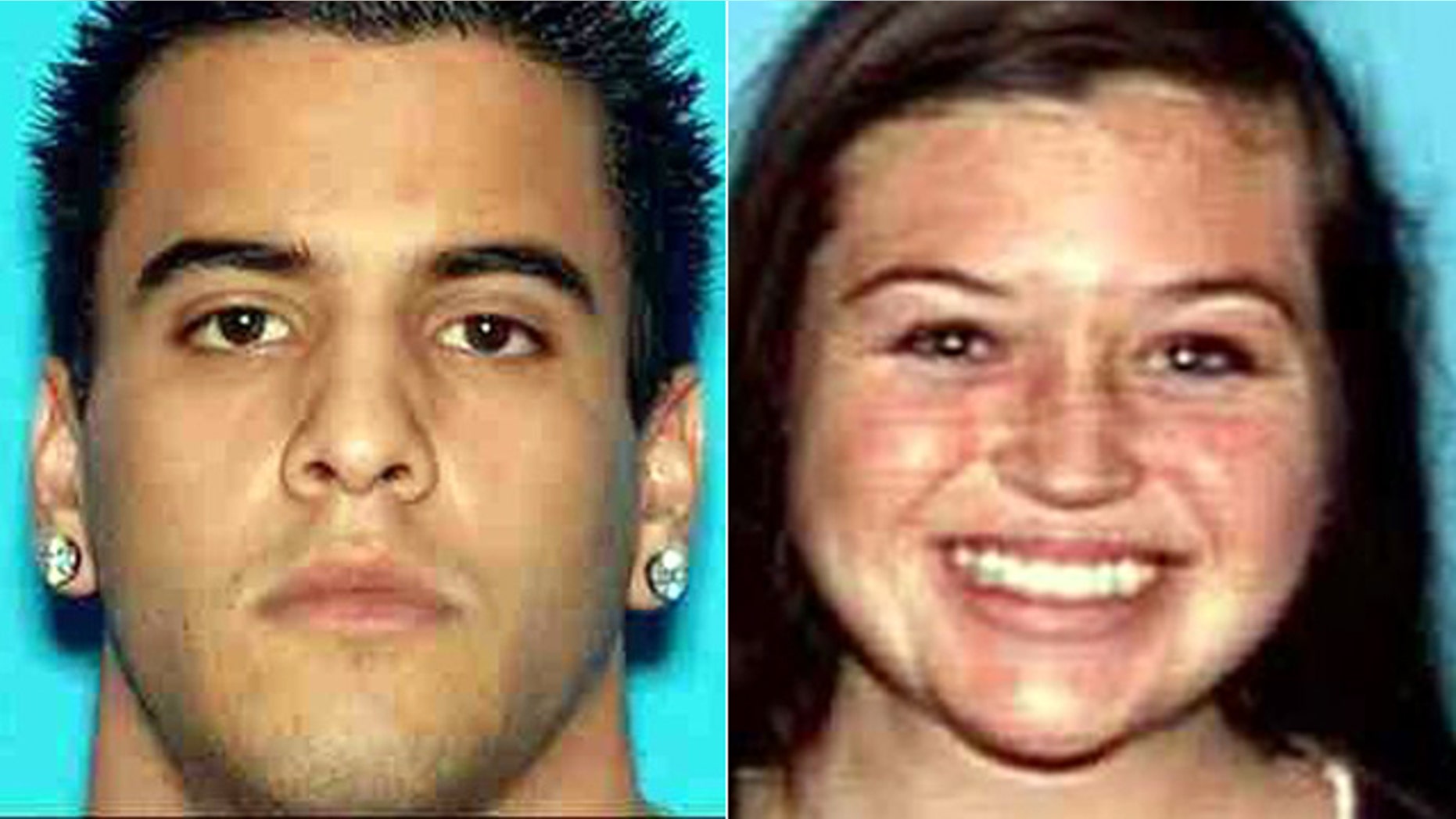 This image provided by the Orange County Sheriff’s Department shows hikers Nicholas Cendoya and Kyndall Jack who have been missing since the weekend.