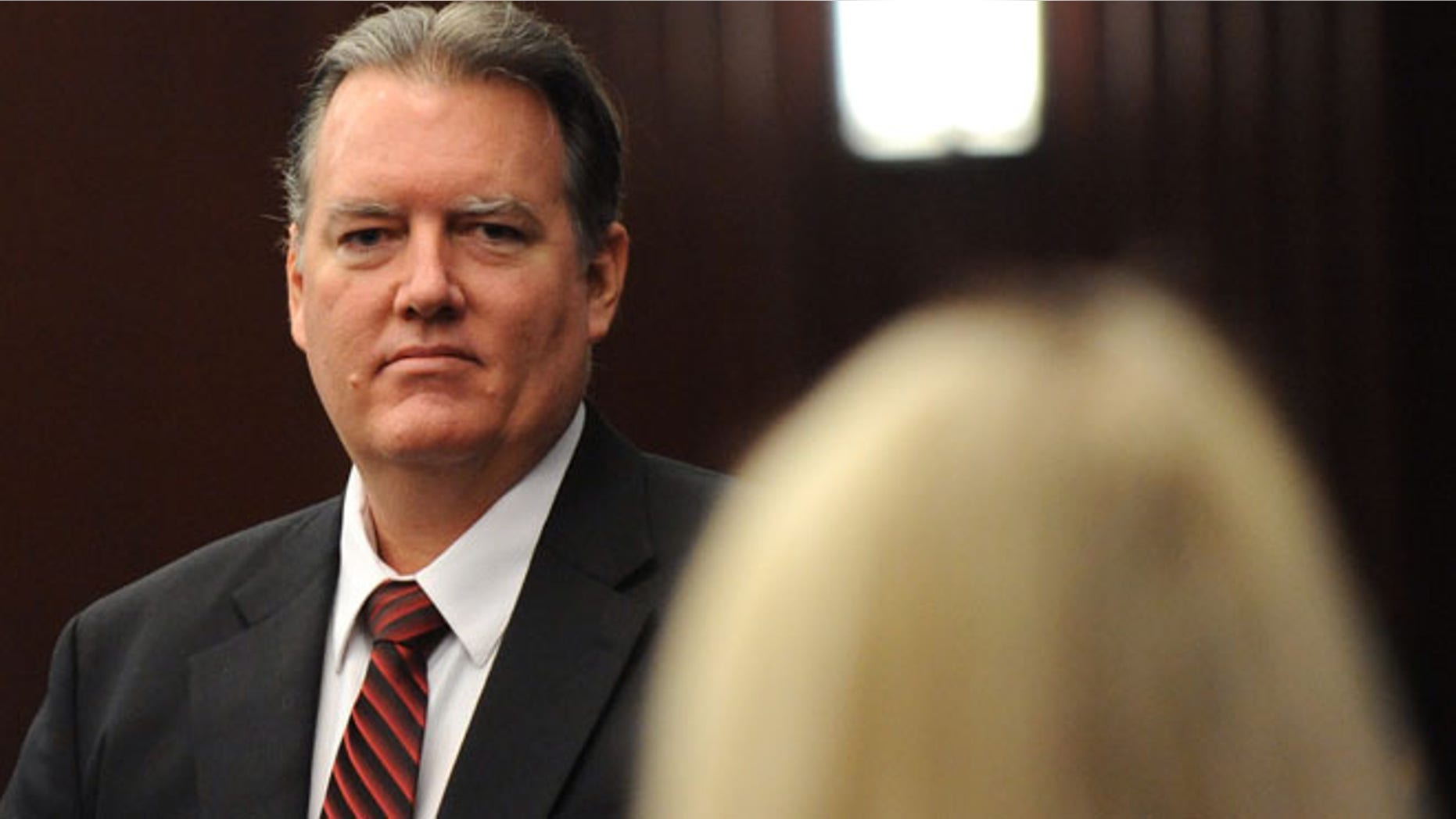 Feb. 10, 2014: Michael Dunn is seen during a recess in his trial in Jacksonville, Fla.