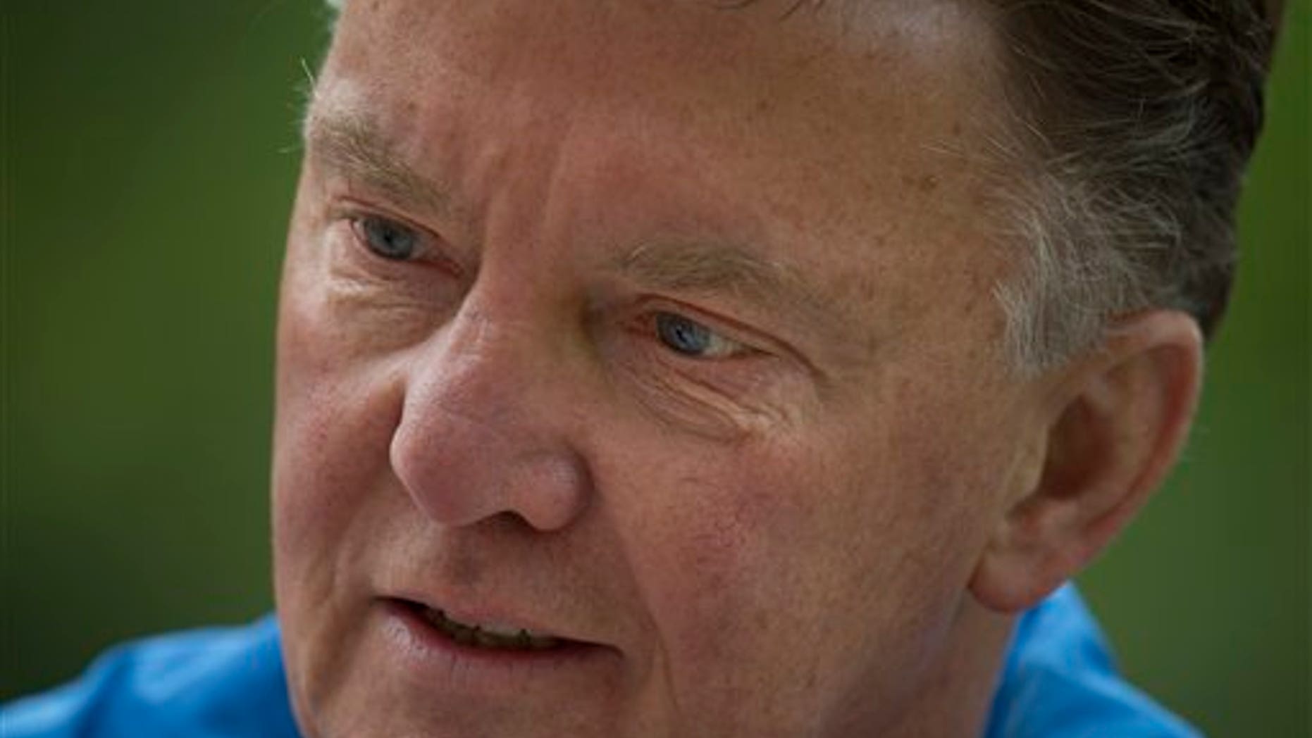 Louis van Gaal, coach of the Dutch national soccer team.