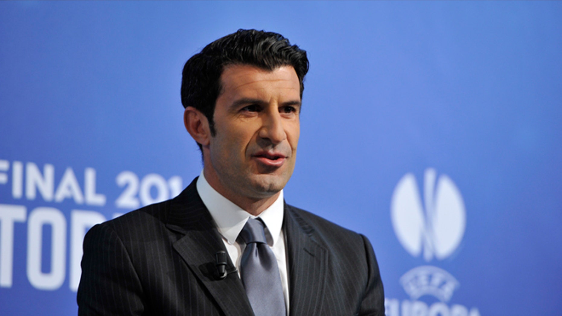 Luís Figo on April 11, 2014 in Nyon, Switzerland.