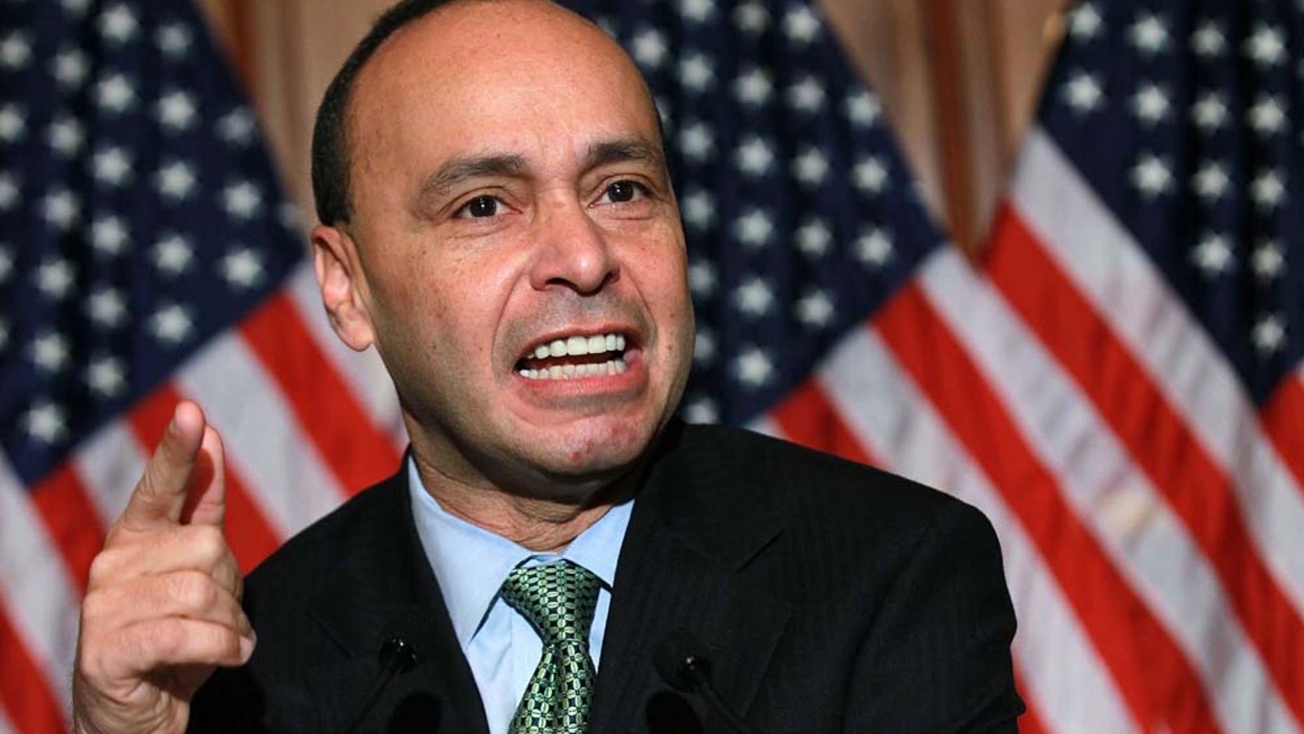 WASHINGTON, DC - DECEMBER 08: U.S. Rep. Luis Gutierrez (D-IL) speaks during a news conference on the Development, Relief and Education for Alien Minors Act, also known as DREAM Act, on Capitol Hill December 8, 2010 in Washington, DC. The Senate and the House will vote today on the DREAM Act, which would grant young illegal immigrants citizenship if they attend college or join the military. (Photo by Alex Wong/Getty Images)