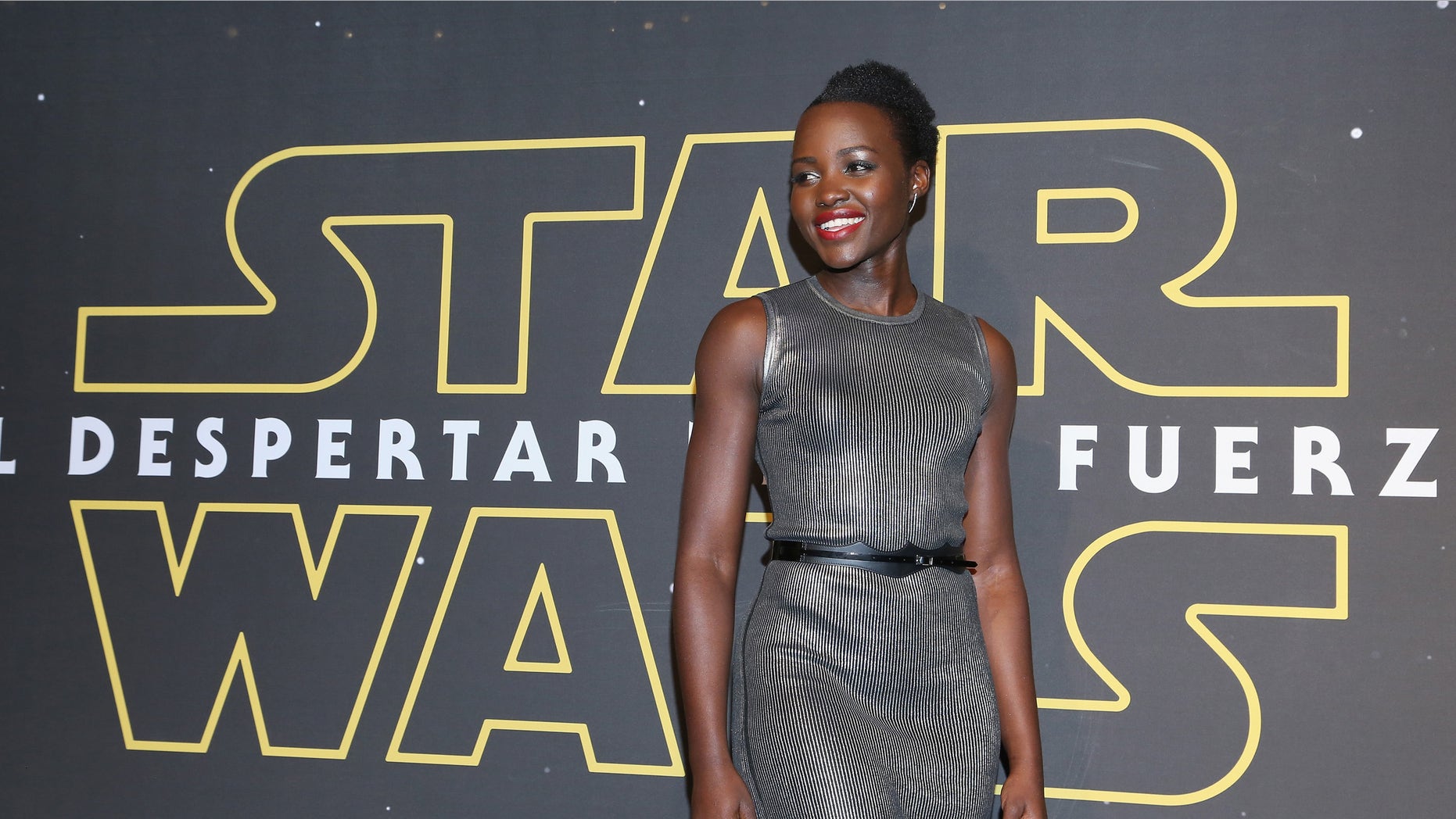 MEXICO CITY, MEXICO - DECEMBER 08: Actress Lupita Nyong'o attends the "Star Wars: The Force Awakens" Mexico City premiere fan event at Cinemex Antara Polanco on December 8, 2015 in Mexico City, Mexico. (Photo by Victor Chavez/Getty Images for Walt Disney Studios')