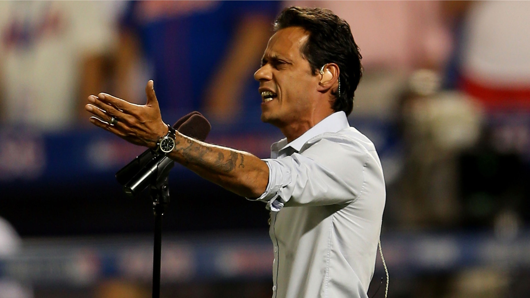 Marc Anthony performs during the 84th MLB All-Star Game on July 16, 2013 at Citi Field in New York City.