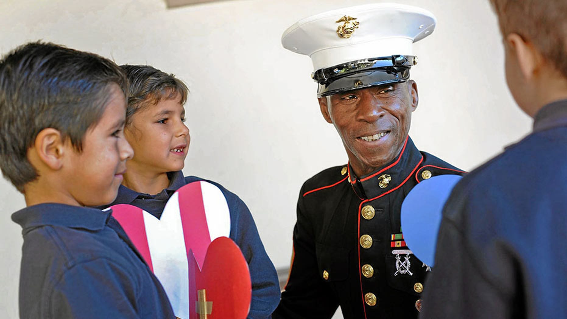 Retired Marine Ernie "Gunny" Napper for years personally thanked vets for their service as part of Disneyland's daily Flag Retreat Ceremony until recently.