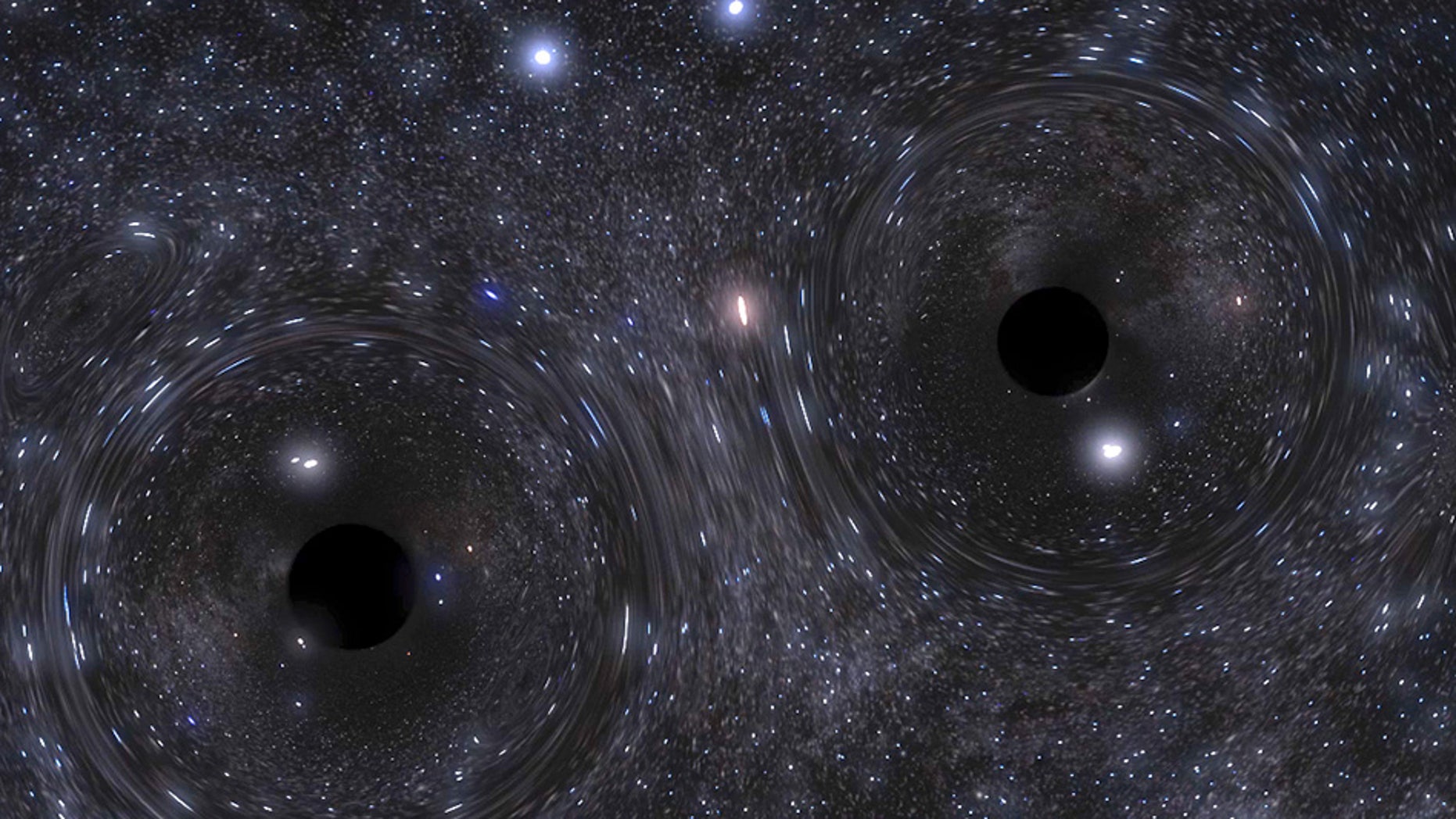 Чёрные дыры сливаются друг с другом