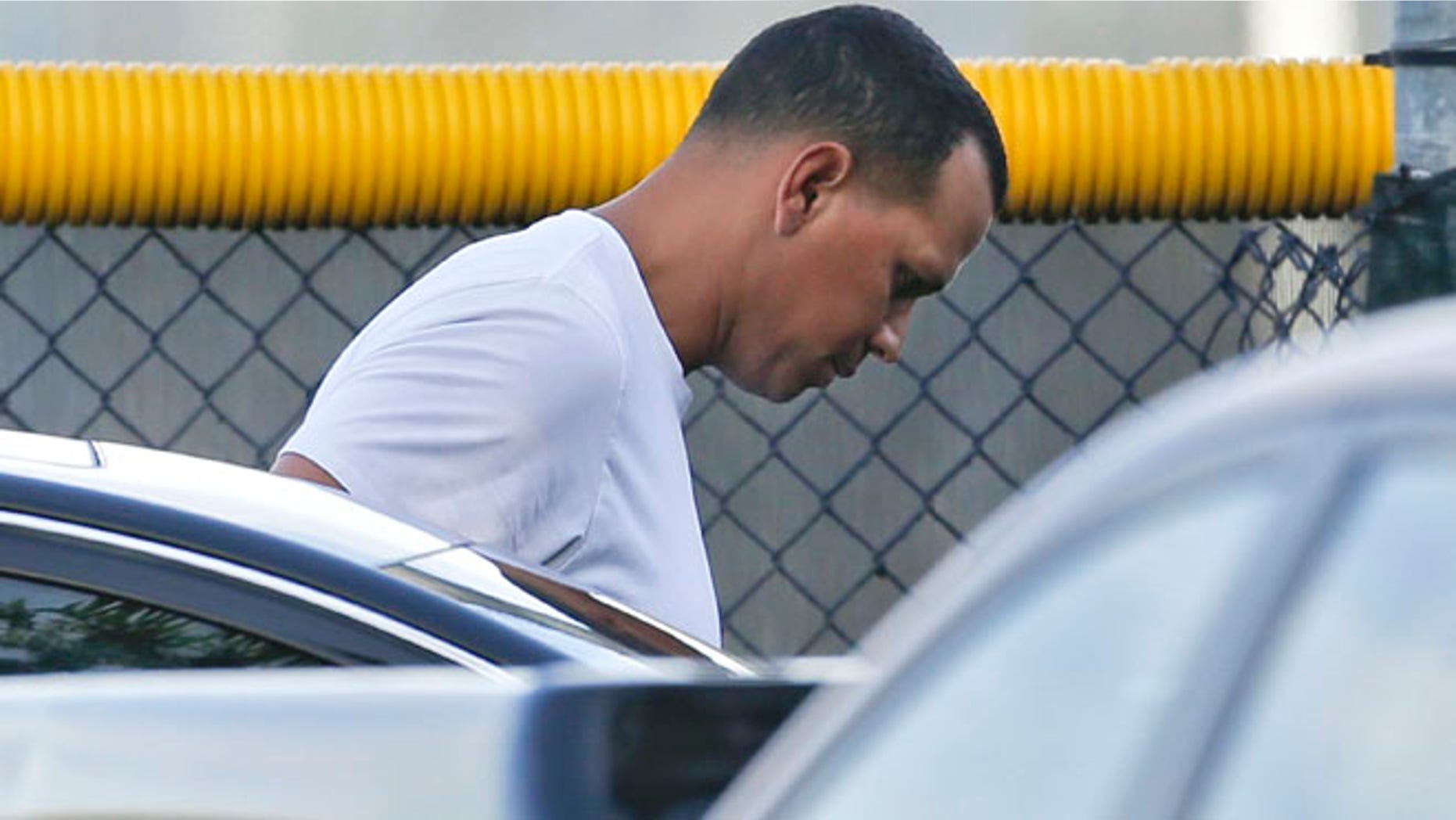 Aug 1, 2013: New York Yankees third baseman Alex Rodriguez arrives to workout at the Yankees minor league complex in Tampa, Fla.