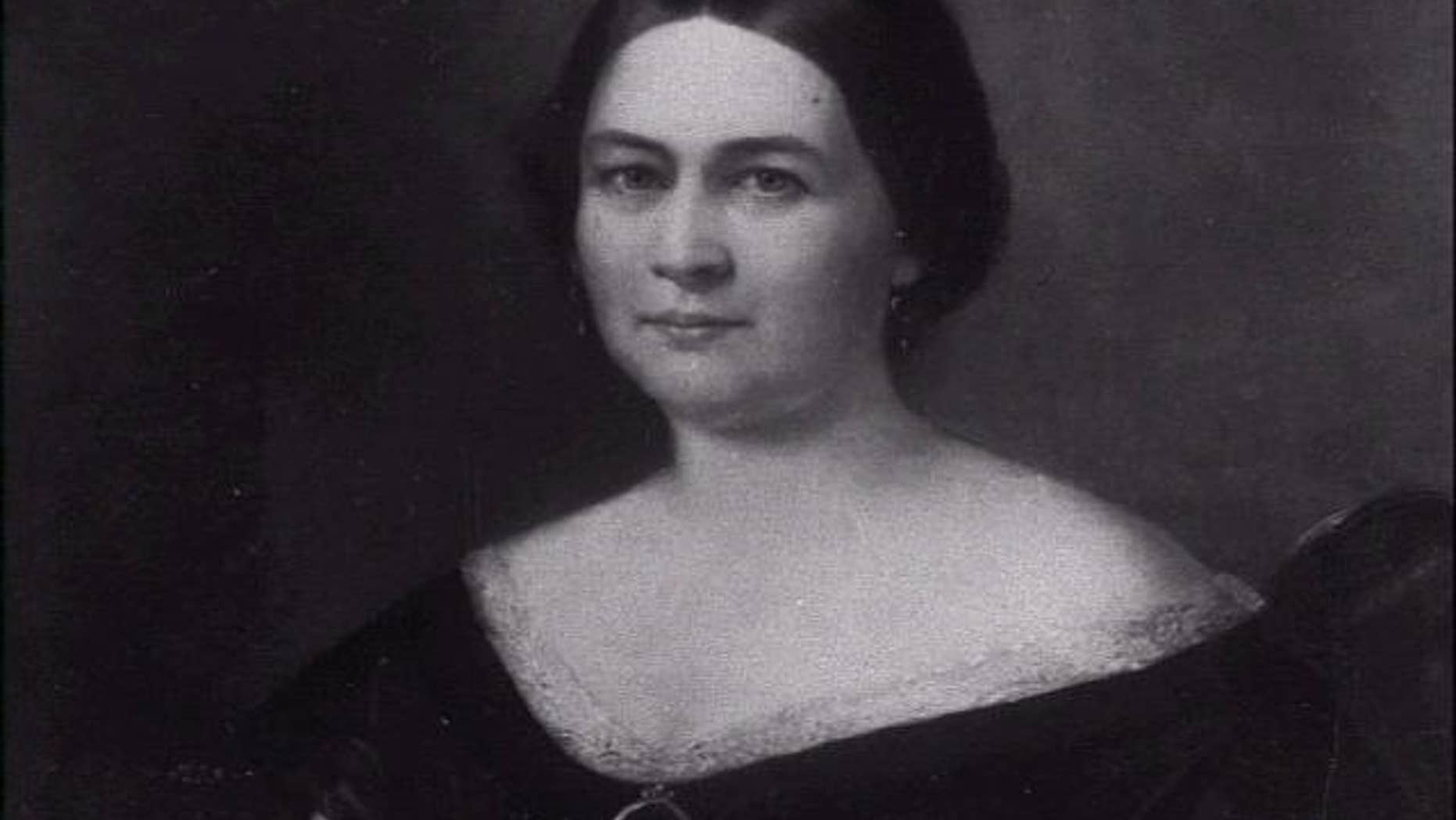 FILE photo of oil portrait of Mary Todd Lincoln