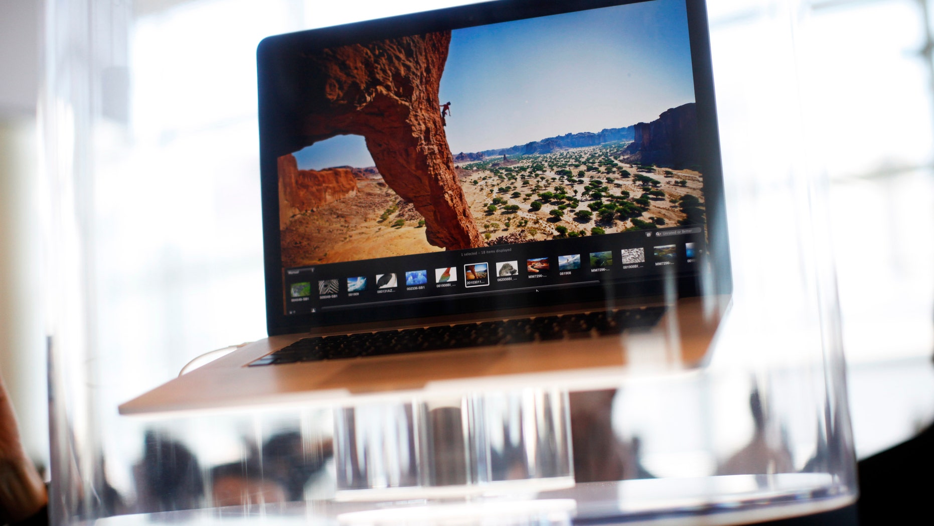File photo - the Macbook Air Pro is pictured during the Apple Worldwide Developers Conference 2012 in San Francisco, Calif. June 11, 2012.