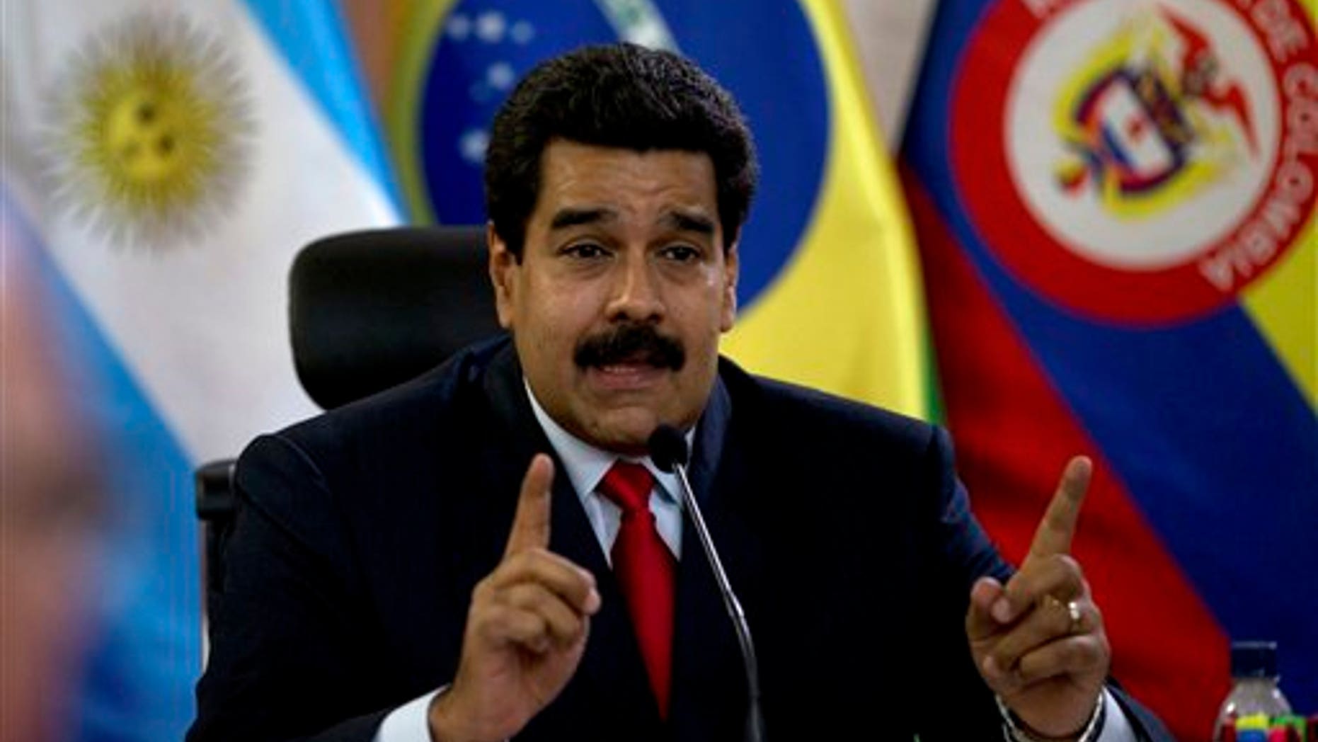Maduro at the Miraflores Presidential Palace in Caracas, Venezuela, Tuesday, March 25, 2014.