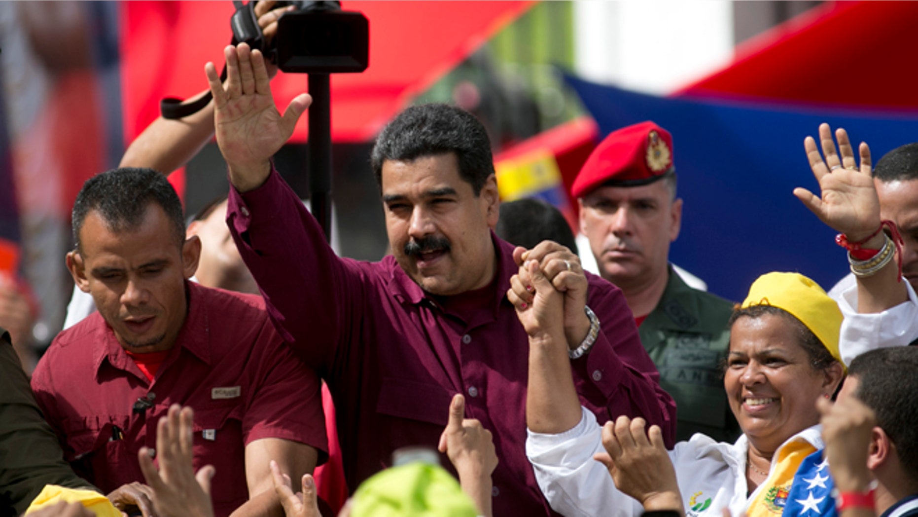 Venezuela's President Nicolas Maduro in Caracas, Venezuela, Friday, Oct. 28, 2016.