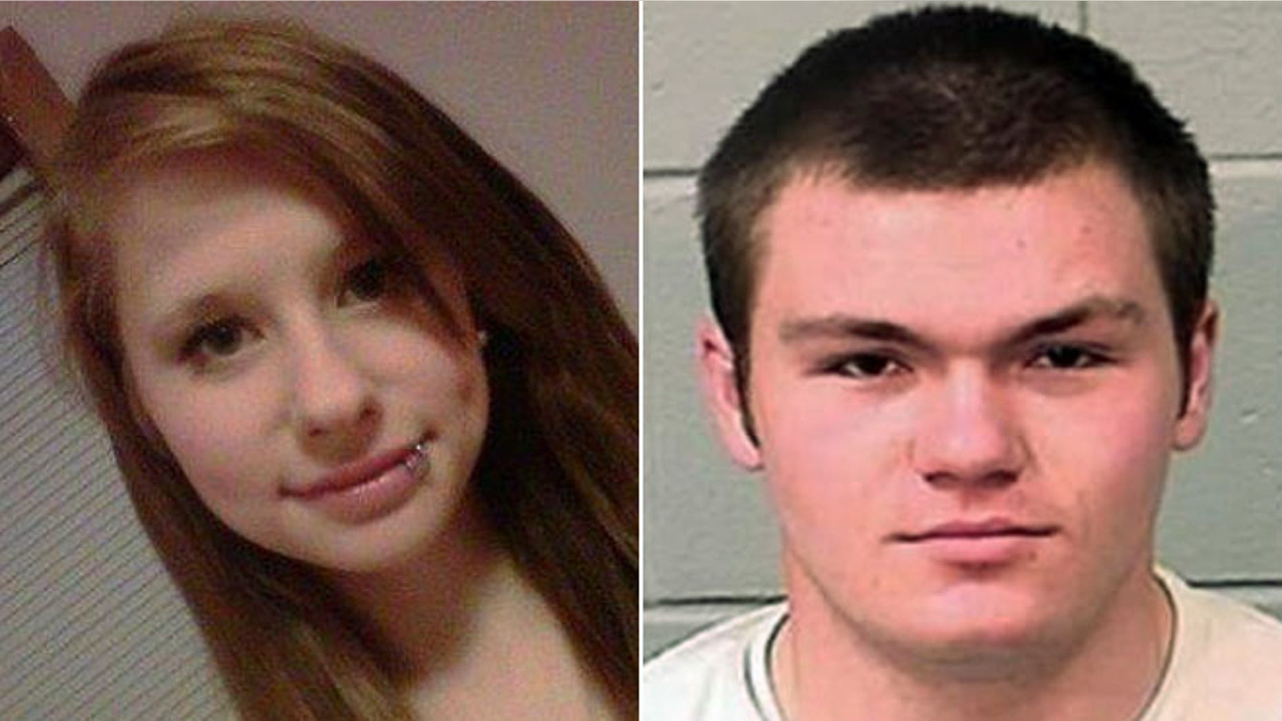 This image shows Kyle Dube (on right) of Orono, Maine who has been formally charged with murder in the death of Nichole Cable (on left) who was last seen May 12, 2013.