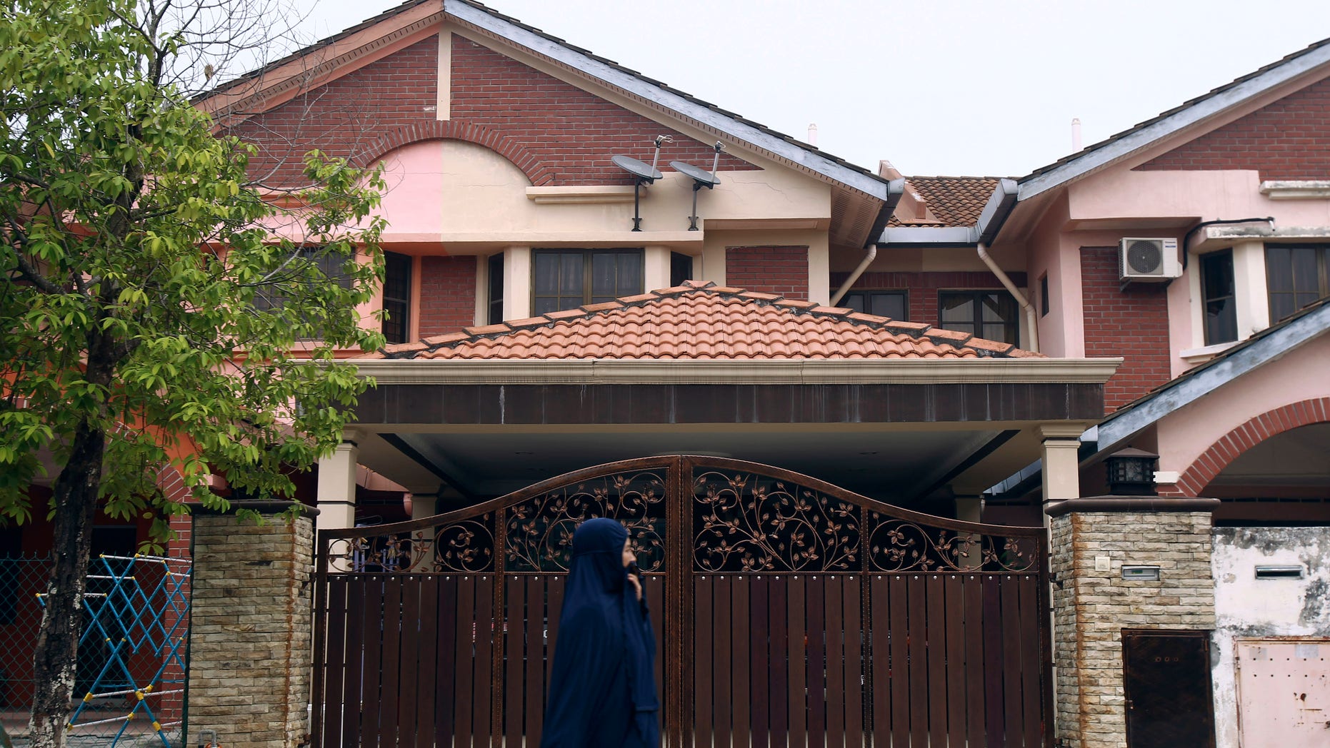 The missing co-pilot Fariq Abdul Hamid's house in Shah Alam, outside Kuala Lumpur, Malaysia.