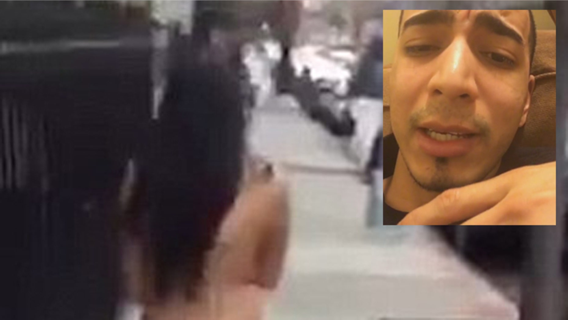 Jasson Melo (inset) is charged with assault and coercion for making his girlfriend at the time walk naked in the streets of Manhattan. (Photos: screenshots via Instagram)
