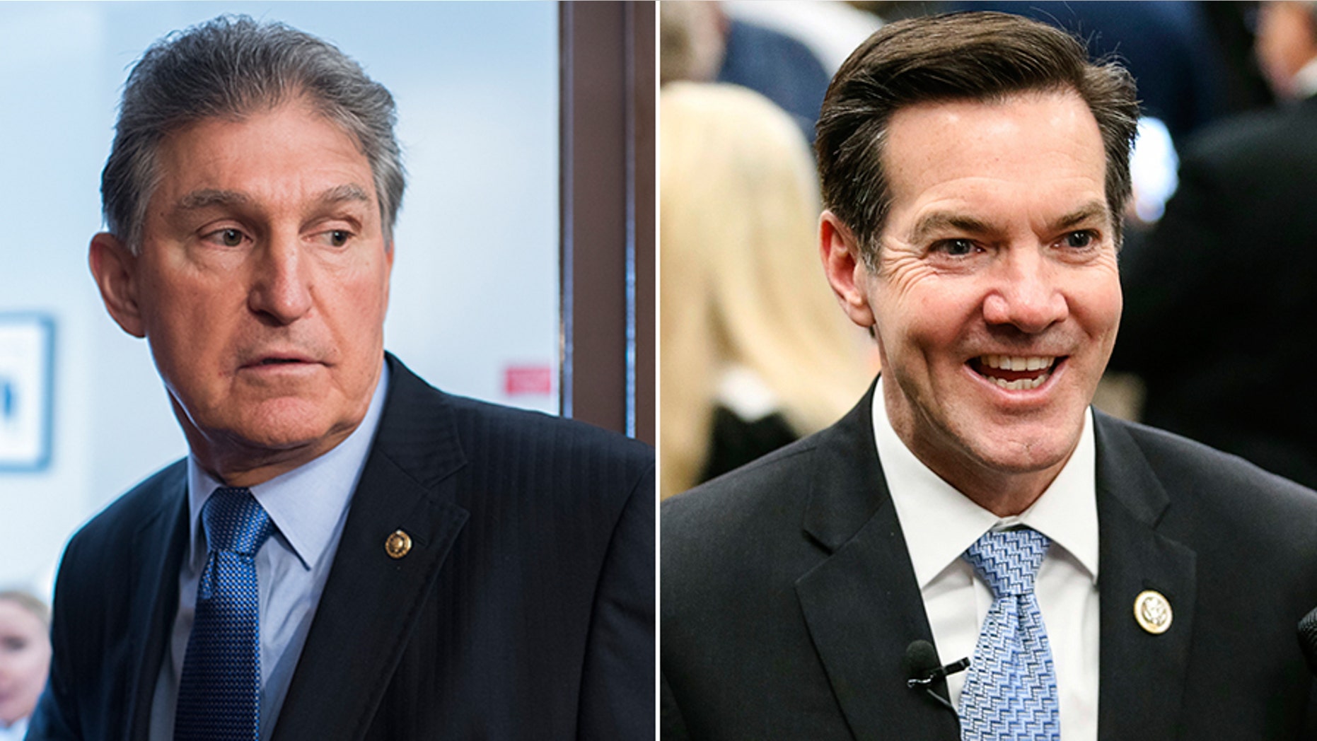 Sen. Joe Manchin (left) and Rep. Evan Jenkins, both of West Virginia