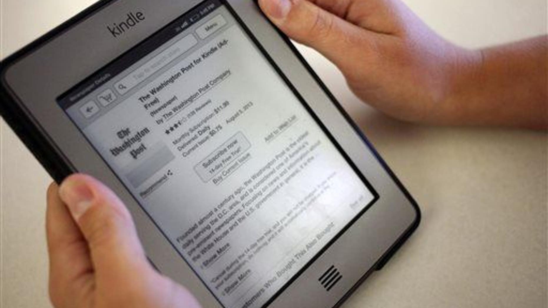 This is a Kindle. It's not a tumor.