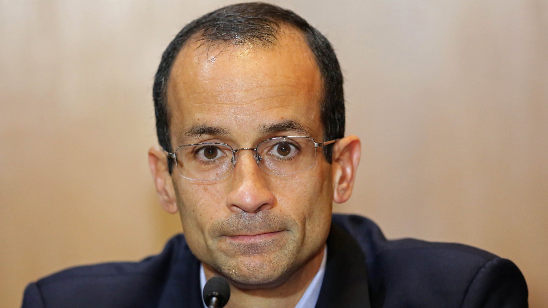 Brazil's construction giant Odebrecht president Marcelo Odebrecht gestures during a hearing of the parliamentary committee of the Petrobras investigation in the Federal Justice court, in Curitiba on September 1st, 2015. Odebrecht is accused of corruption, money laundering and criminal association within the framework of the Lava Jato operation. AFP PHOTO / HEULER ANDREY (Photo credit should read Heuler Andrey/AFP/Getty Images)