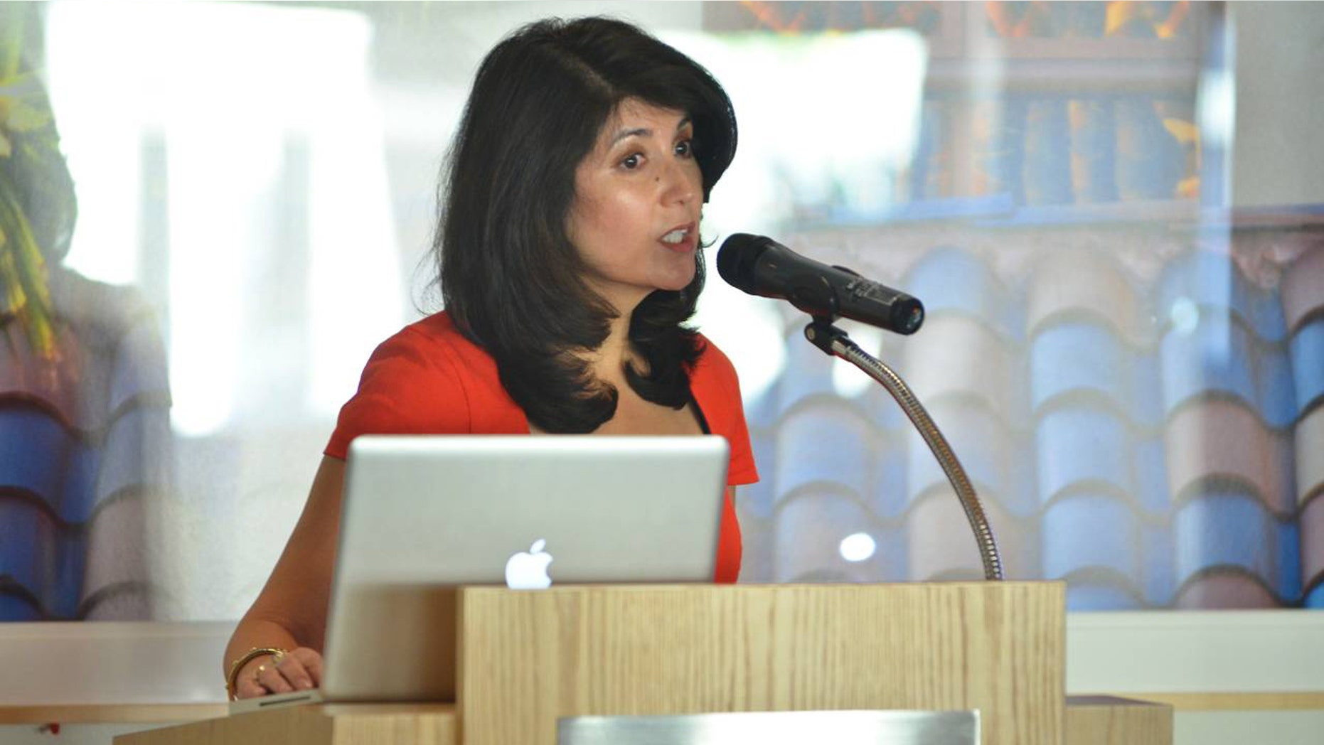 Margarita Quihuis at the Stanford Business School, Dec. 14, 2013. Photo: Rod Searcey.