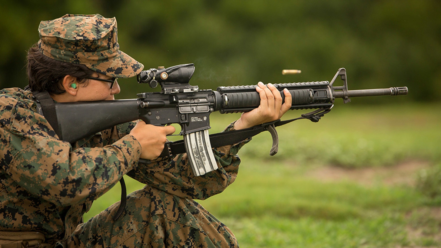 The Marines let women join a previously male-only combat training course in California.