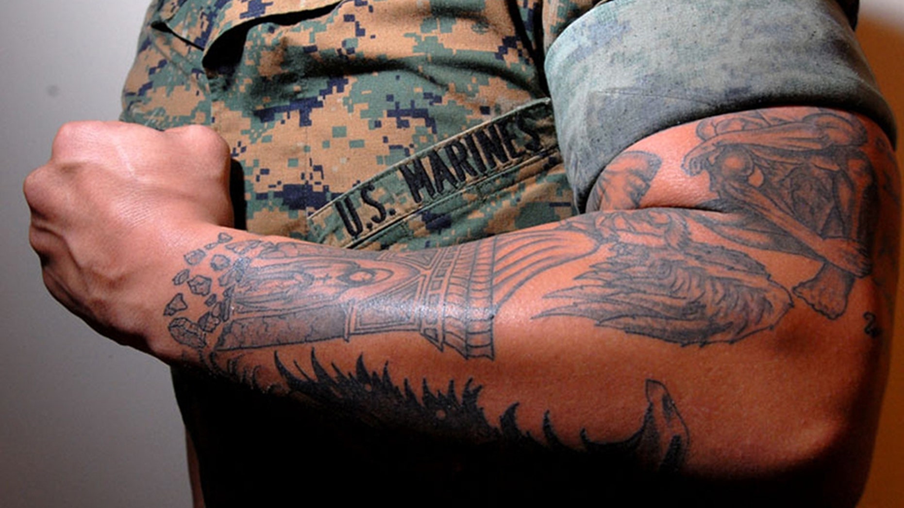 3. Patriotic Military Skull Tattoos for Women - wide 2