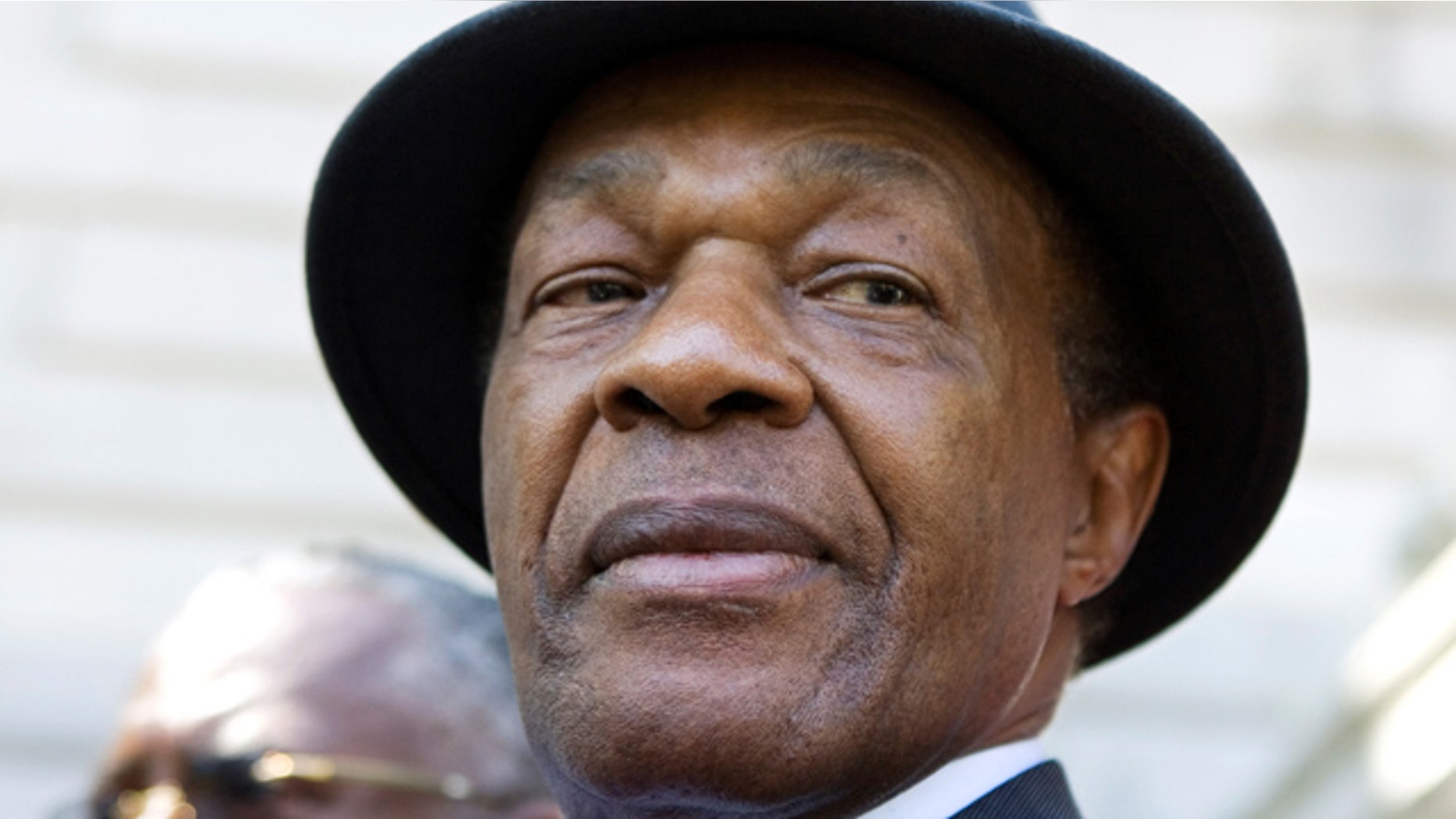 FILE - In this July 6, 2009 file photo, former District of Columbia Mayor Marion Barry attends a news conference in Washington. (AP Photo/Manuel Balce Ceneta, File)