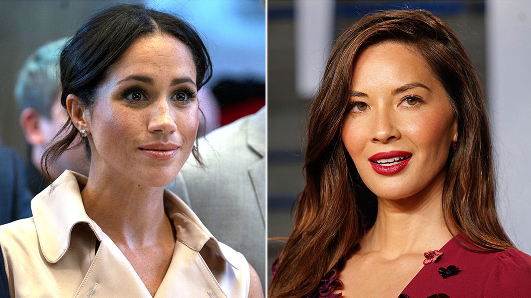 Meghan Markle (left) and Olivia Munn (right).