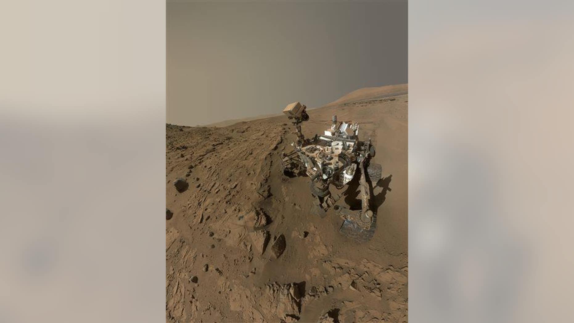 NASA's Curiosity Mars rover self-portrait. The rover is now at Mount Sharp, its long-term science destination since landing two years.