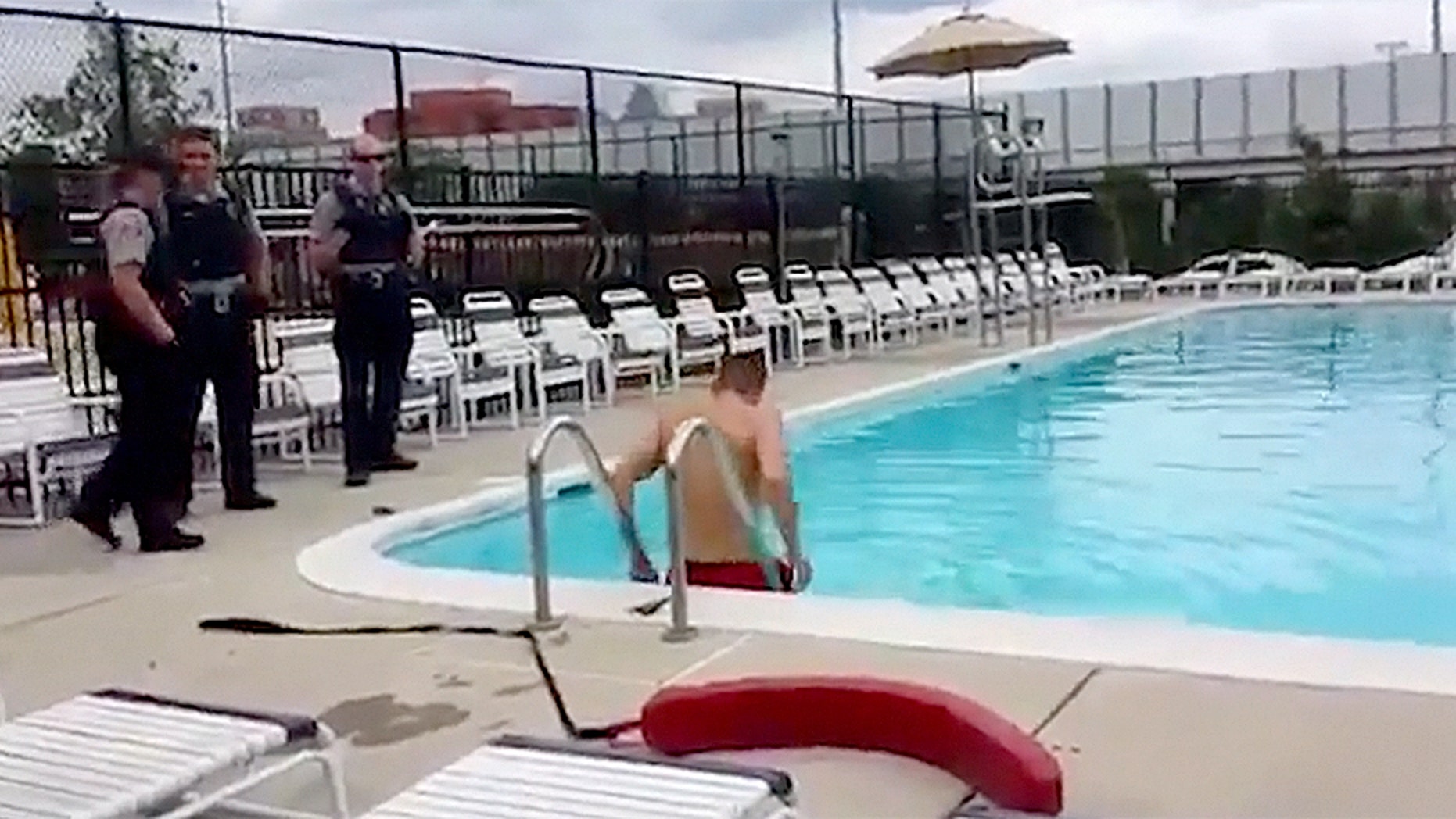 A man who tried to drown himself in a Virginia pool is now suing the people who saved him.
