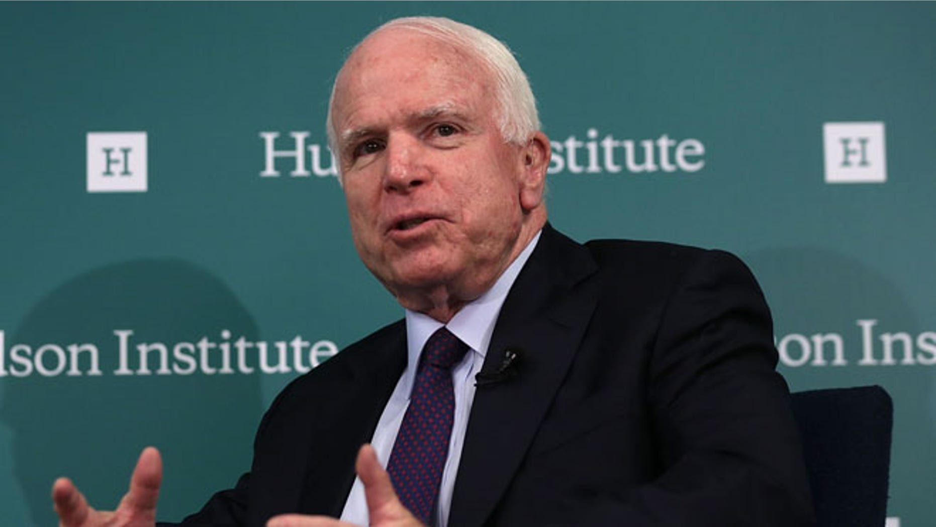 U.S. Sen. John McCain (R-AZ) speaks during a discussion at the Hudson Institute July 21, 2015 in Washington, DC. (Photo by Alex Wong/Getty Images)