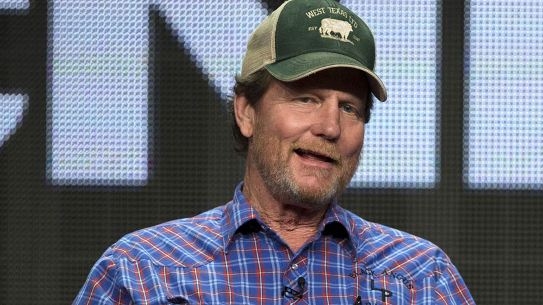 Cast member Rooster McConaughey speaks at a panel for the NBCUniversal (CNBC) television series "West Texas Investors Club" during the Television Critics Association Cable Summer Press Tour in Beverly Hills, California August 12, 2015. REUTERS/Mario Anzuoni - RTX1O41J