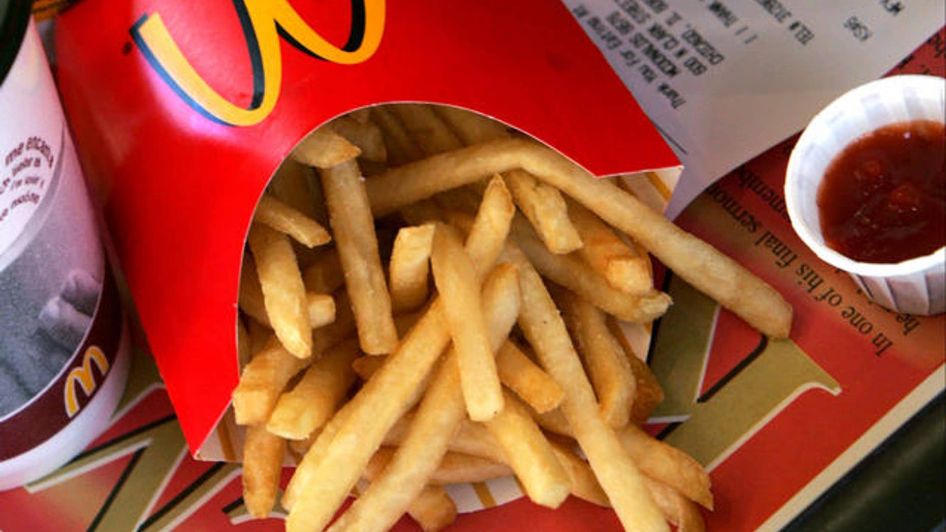 2006 file of McDonald's french fries and ketchup.