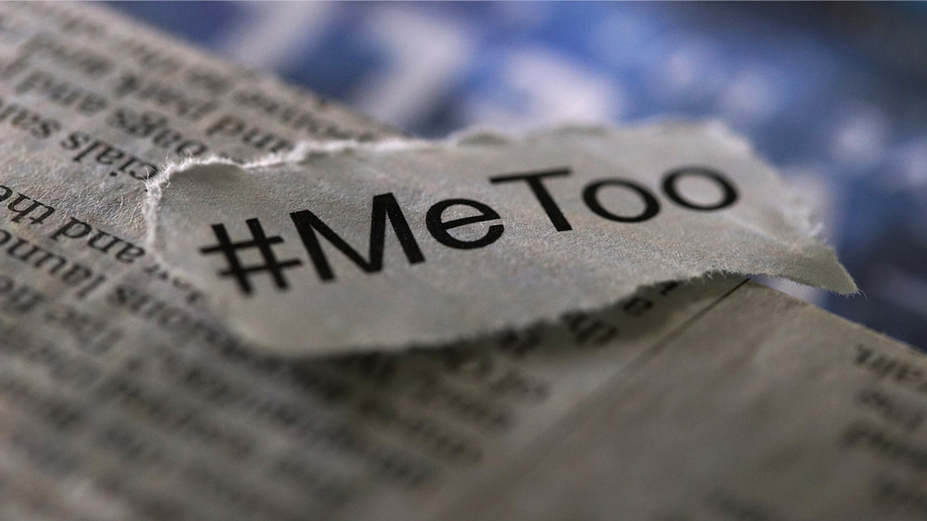shot of " Me too" word