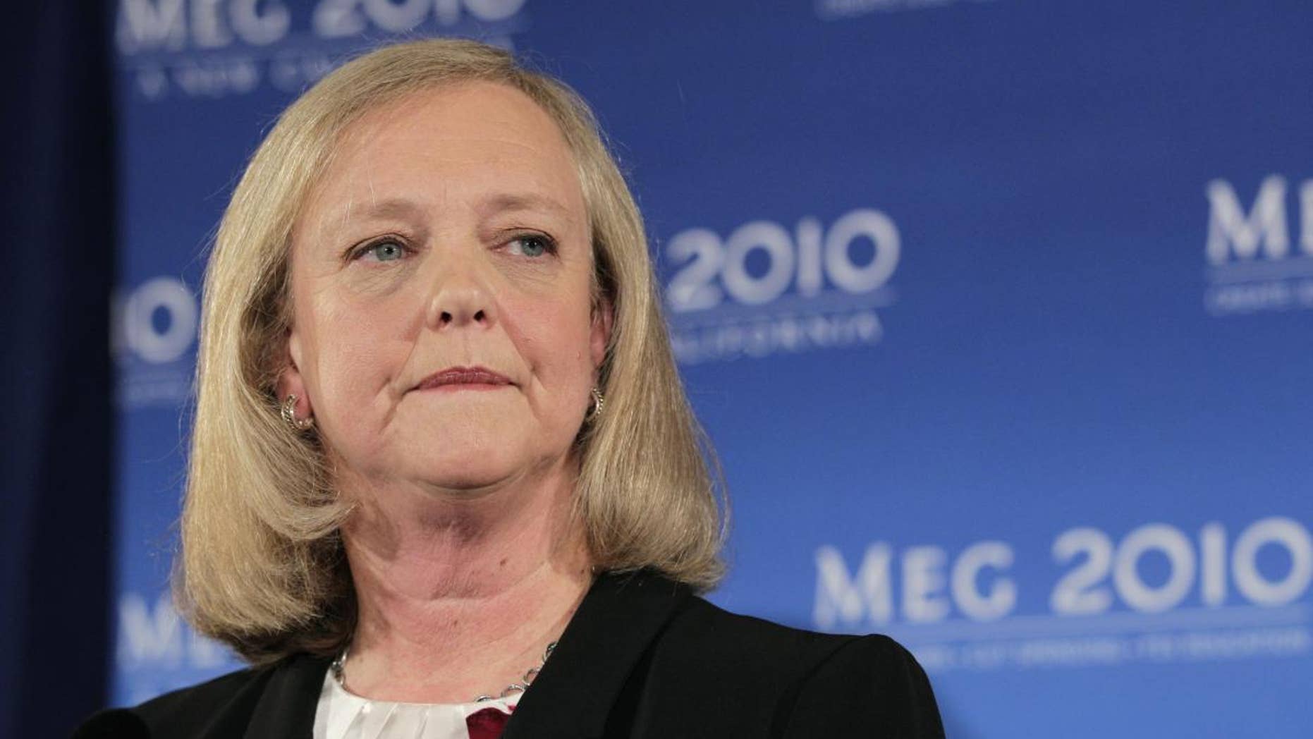 California Republican gubernatorial candidate Meg Whitman listens to a question from reporters during a news conference in Santa Monica, Calif. on Sept. 30. (AP Photo)