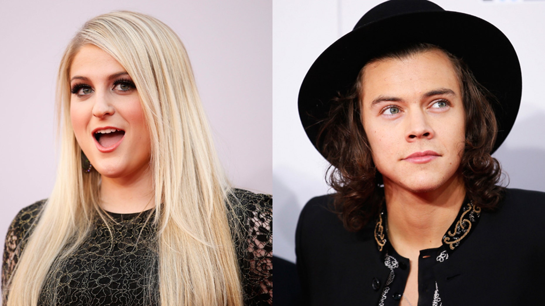 Meghan Trainor, left, and Harry Styles have teamed up for a duet.