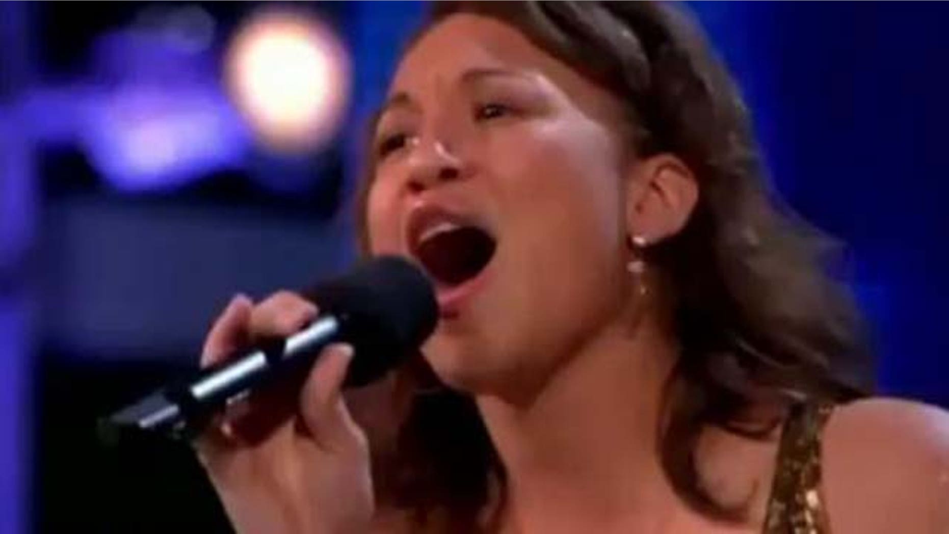 Sept. 22, 2011: Melanie Amaro, 18, sings for the judges on The X Factor.