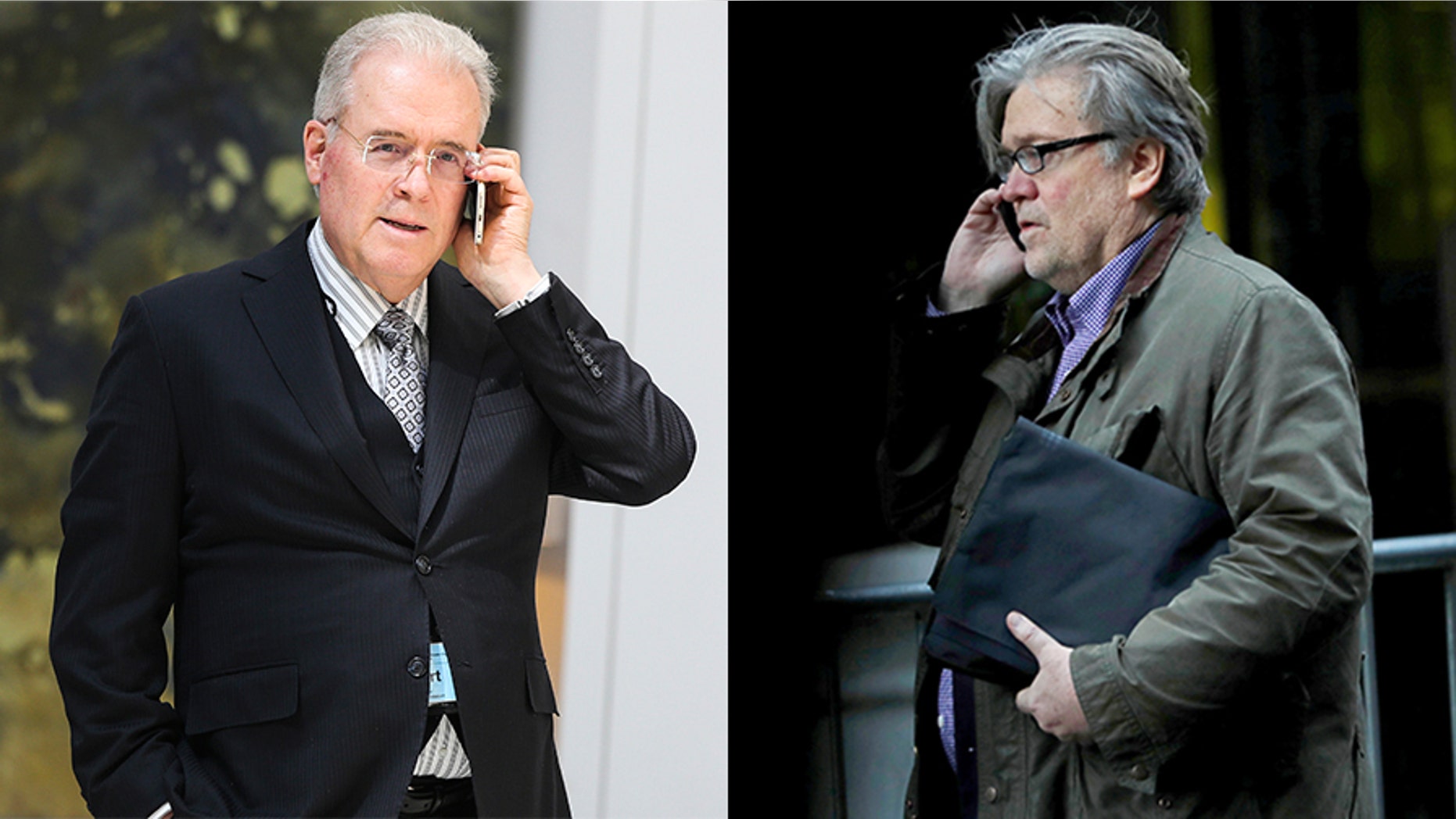 Robert Mercer (left) and Steve Bannon