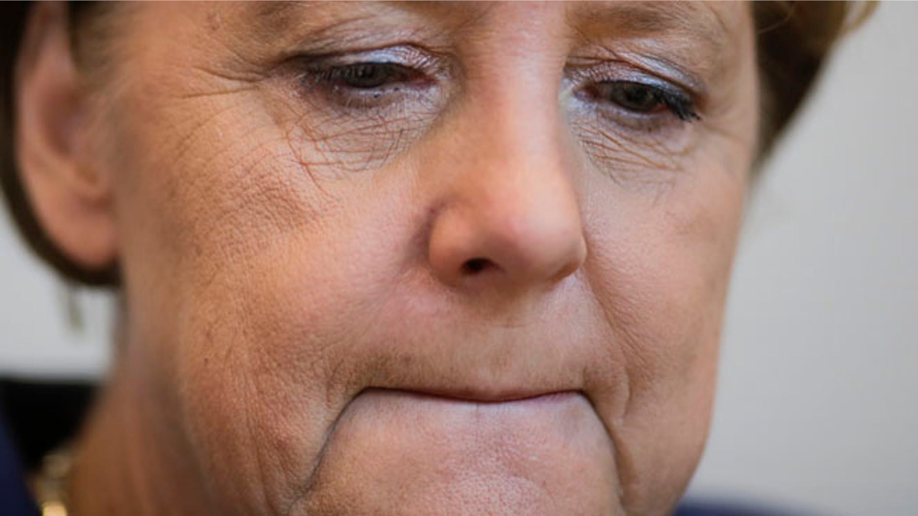 German Chancellor Angela Merkel arrives for a meeting on the eve of a special session of parliament.