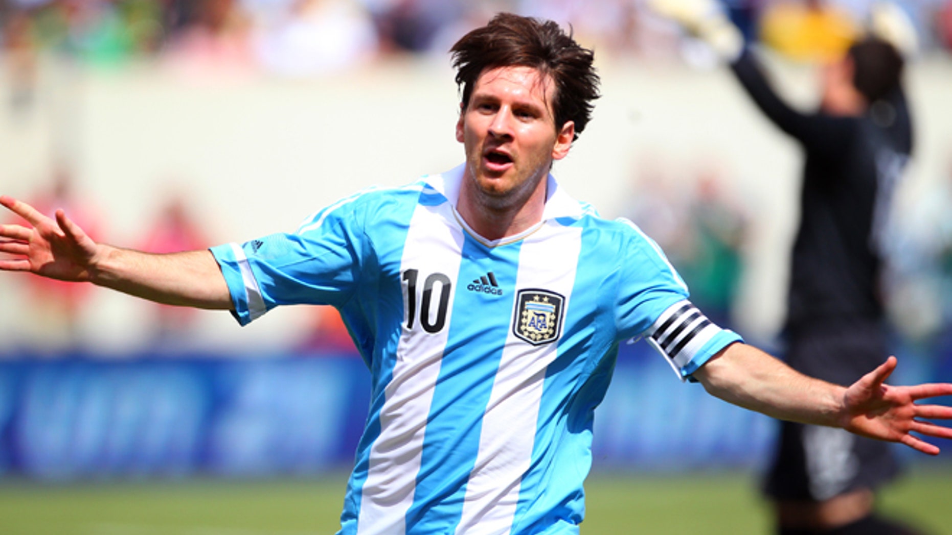 Lionel Messi on June 9, 2012 at MetLife Stadium in East Rutherford, New Jersey.