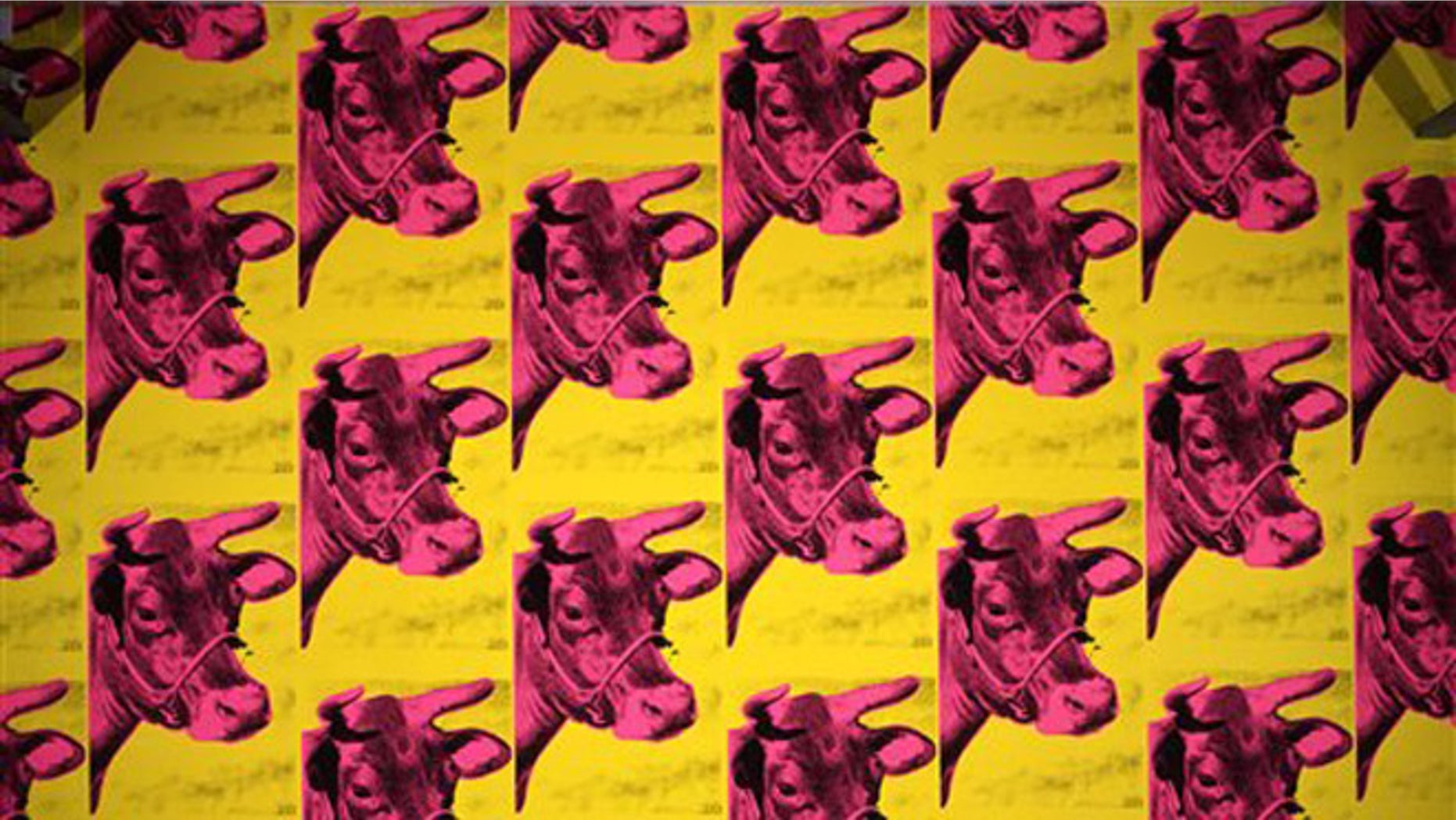 Andy Warhol's silkscreen 'Cow Wallpaper'