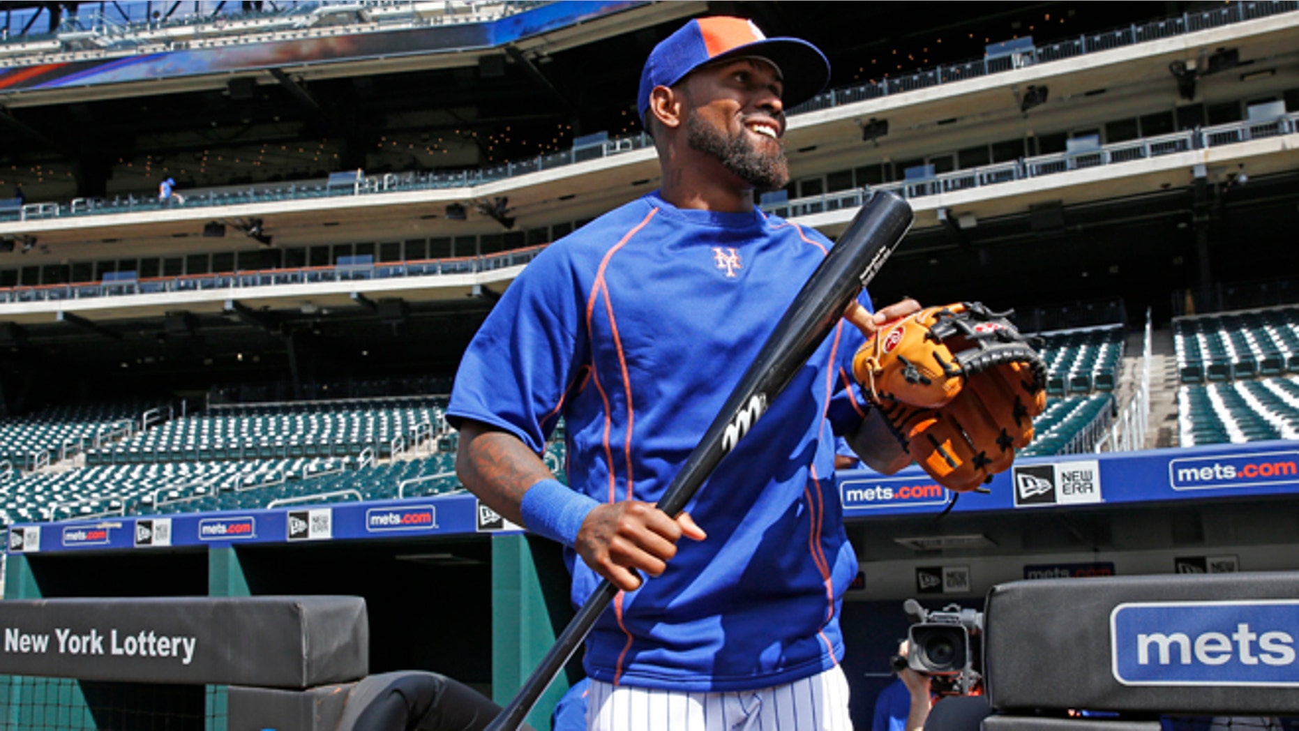 Jose Reyes walks on the field in his first day with his former team, Tuesday, July 5, 2016, in New York.