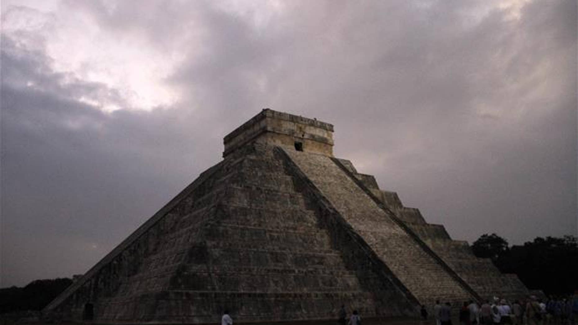 This 2012 photo shows the Kukulkan temple in Chichen Itza, Mexico.